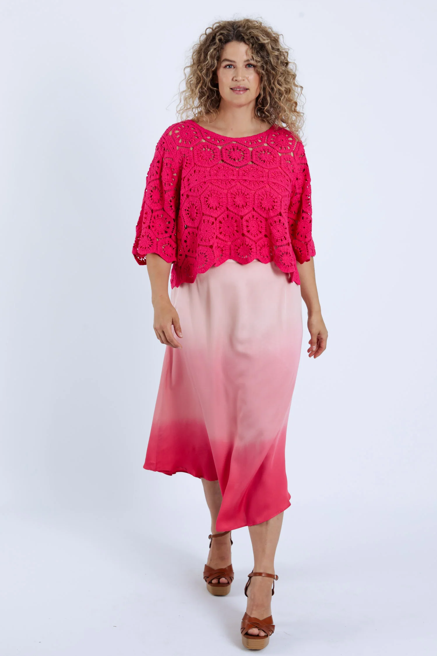 Jupe mi-longue en viscose tie&dye - Image 8