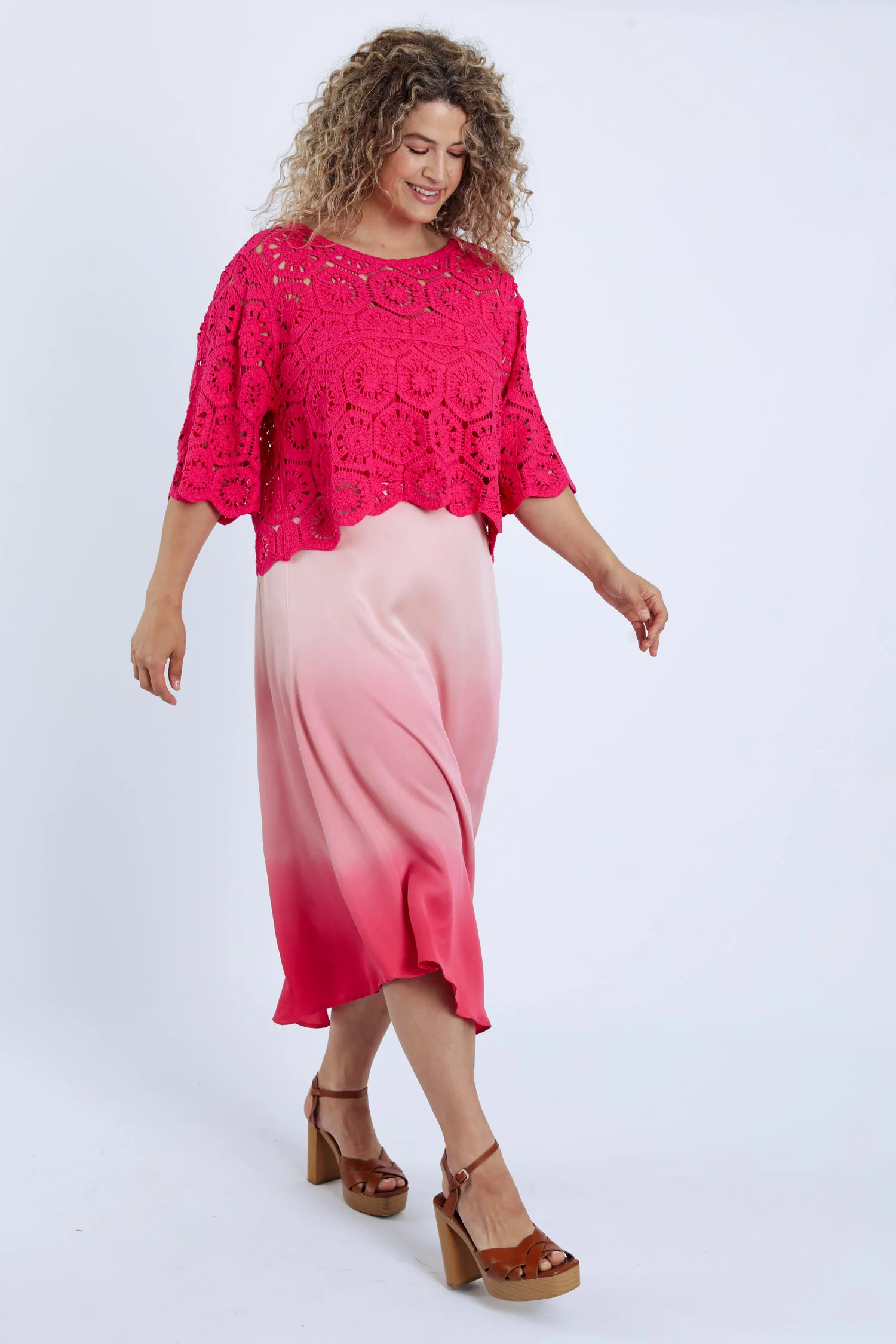 Jupe mi-longue en viscose tie&dye - Image 9