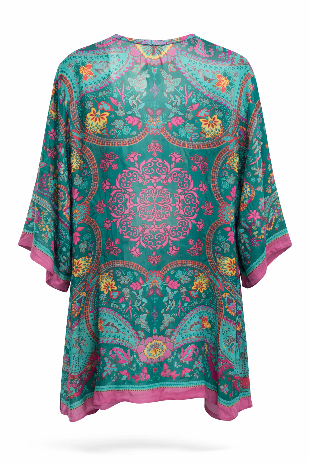 EXCLU SHEEGO - Kimono en viscose imprimé cachemire - Image 10