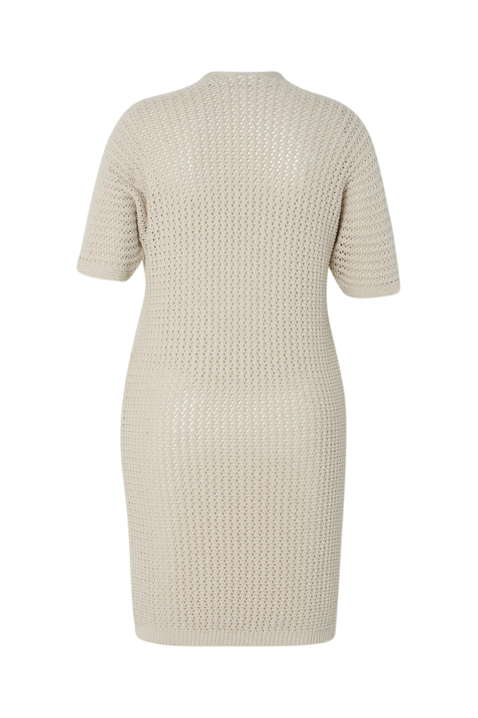 Long gilet en coton ajouré uni - Image 11