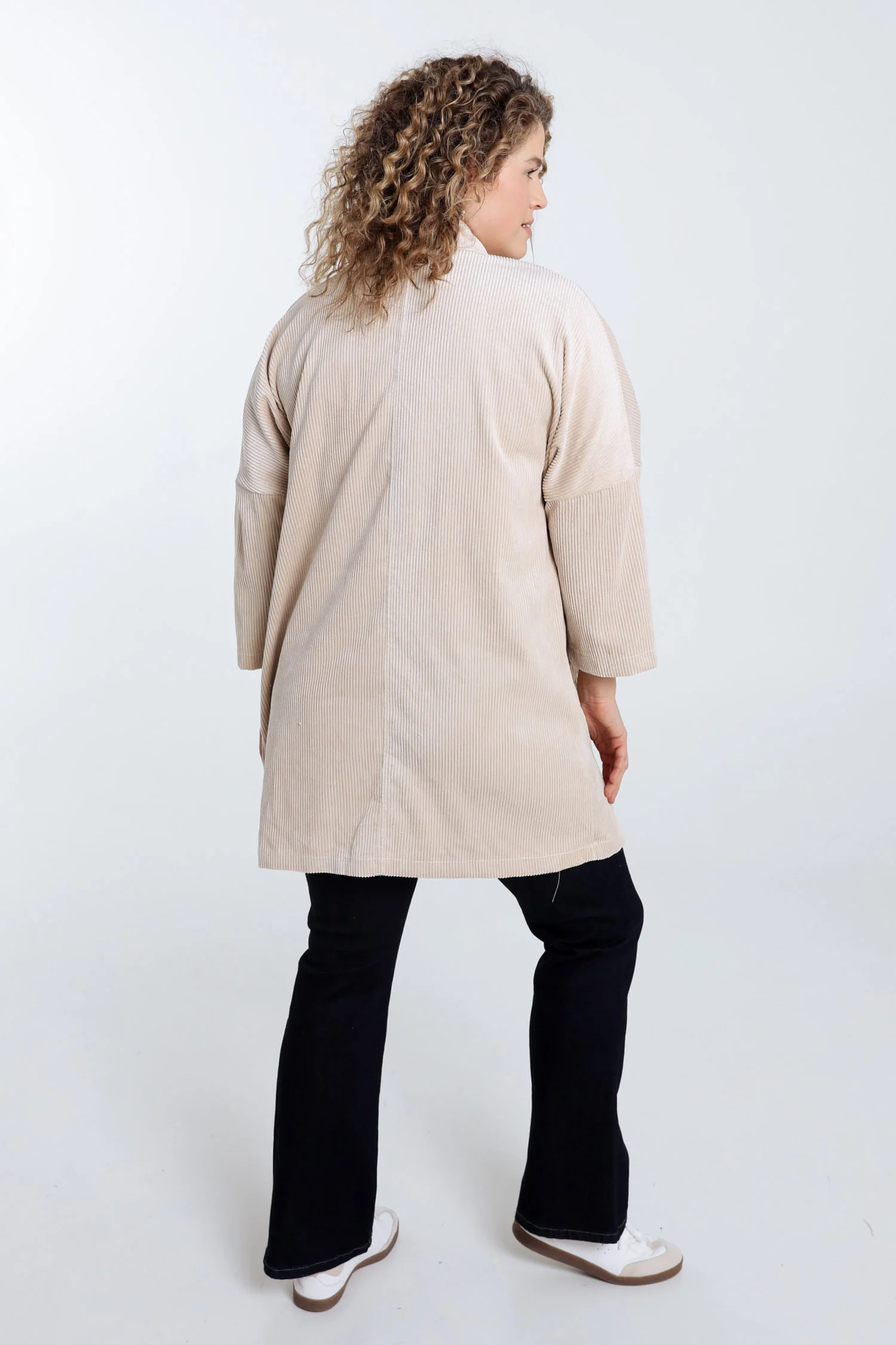 Longue veste en velours unie - Image 2