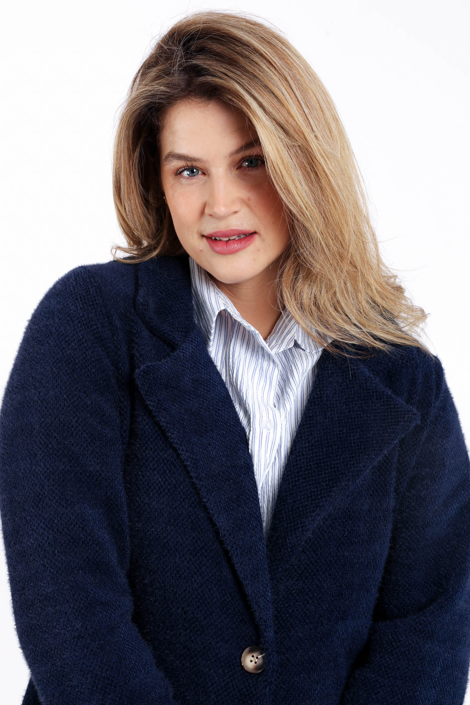 Manteau mi-long uni - Image 4