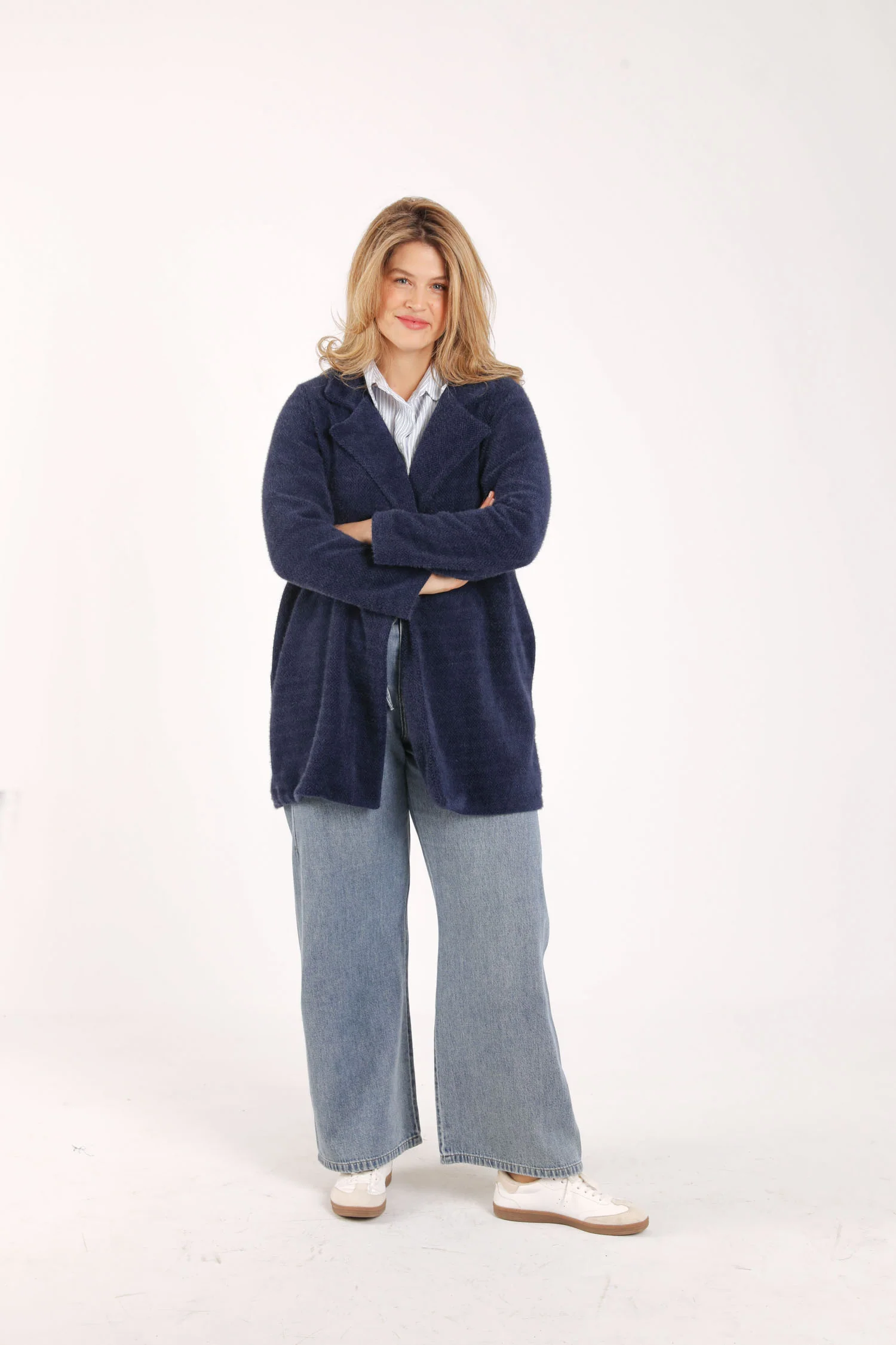 Manteau mi-long uni - Image 9