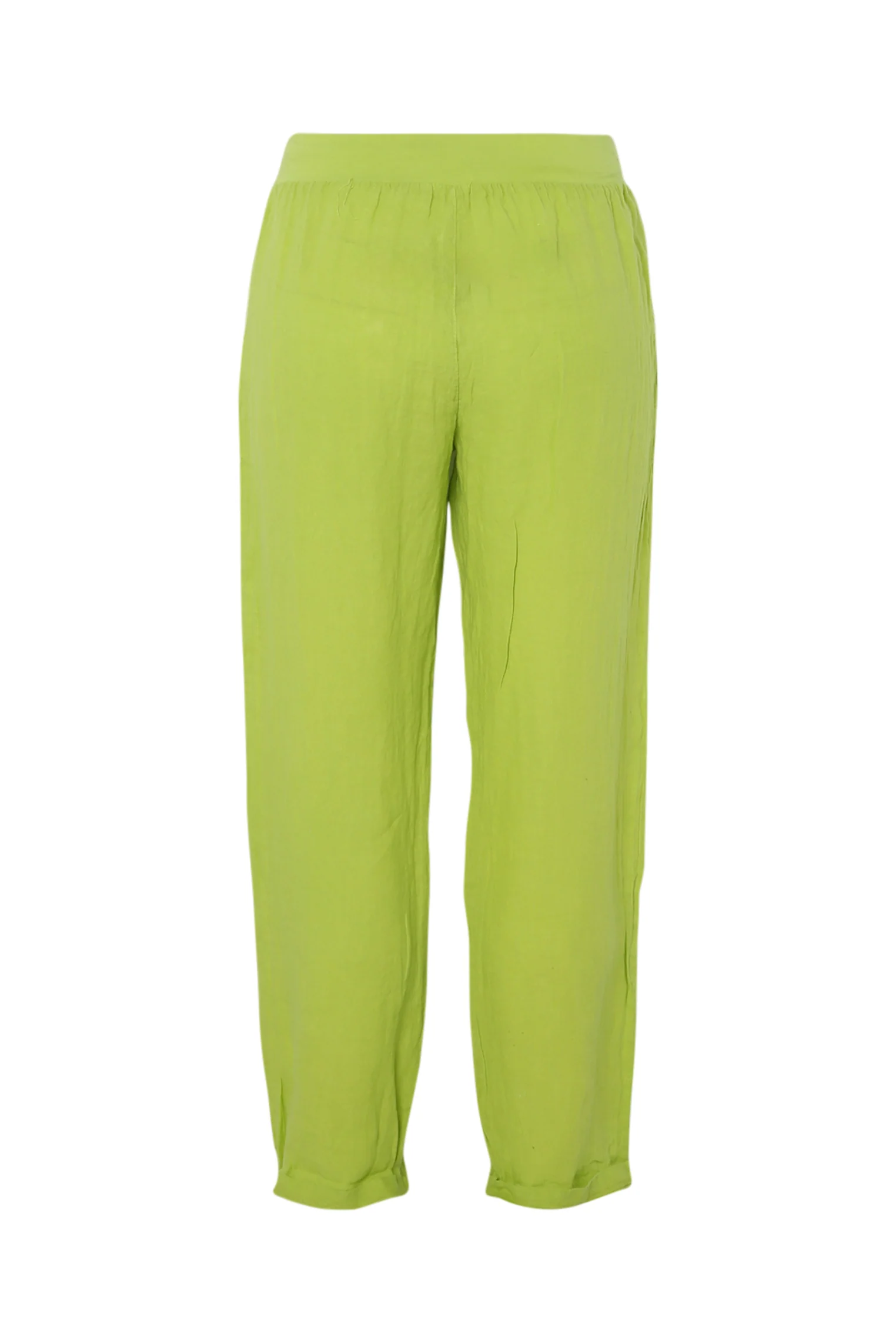 Pantalon 7/8 en lin uni - Image 11