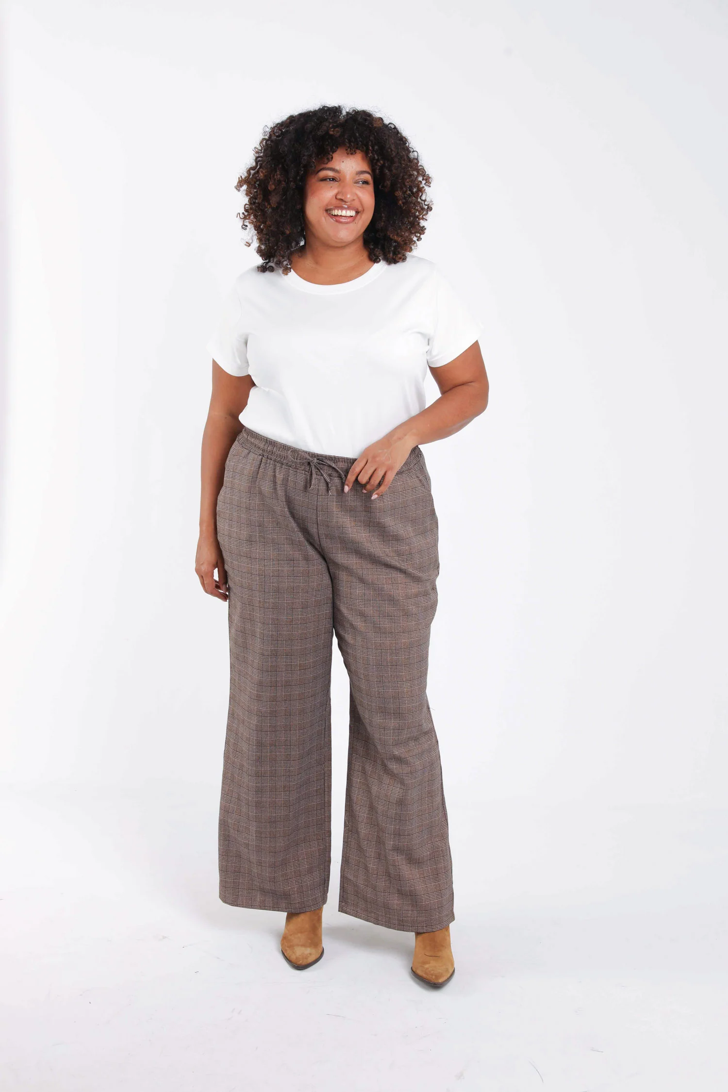 Pantalon à carreaux avec lurex - Image 9