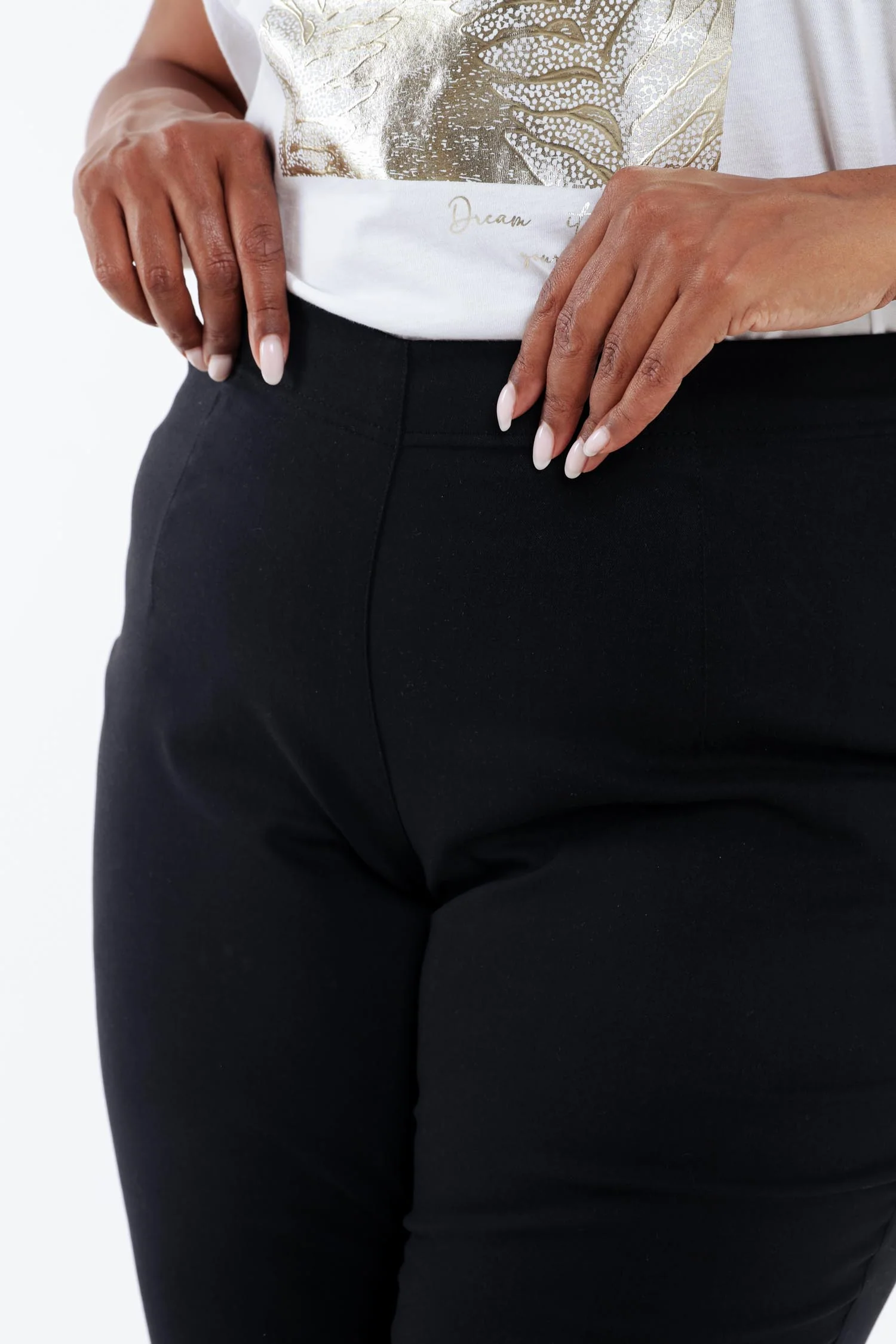 Pantalon bengaline 3/4 uni - Image 26