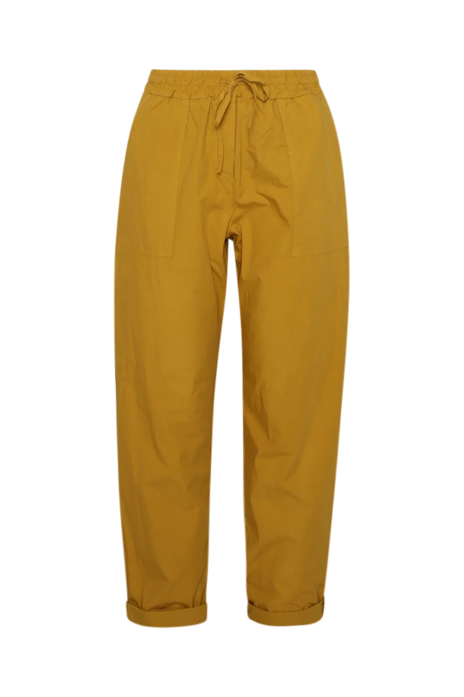 Pantalon boyfit en coton uni avec poches - Image 21