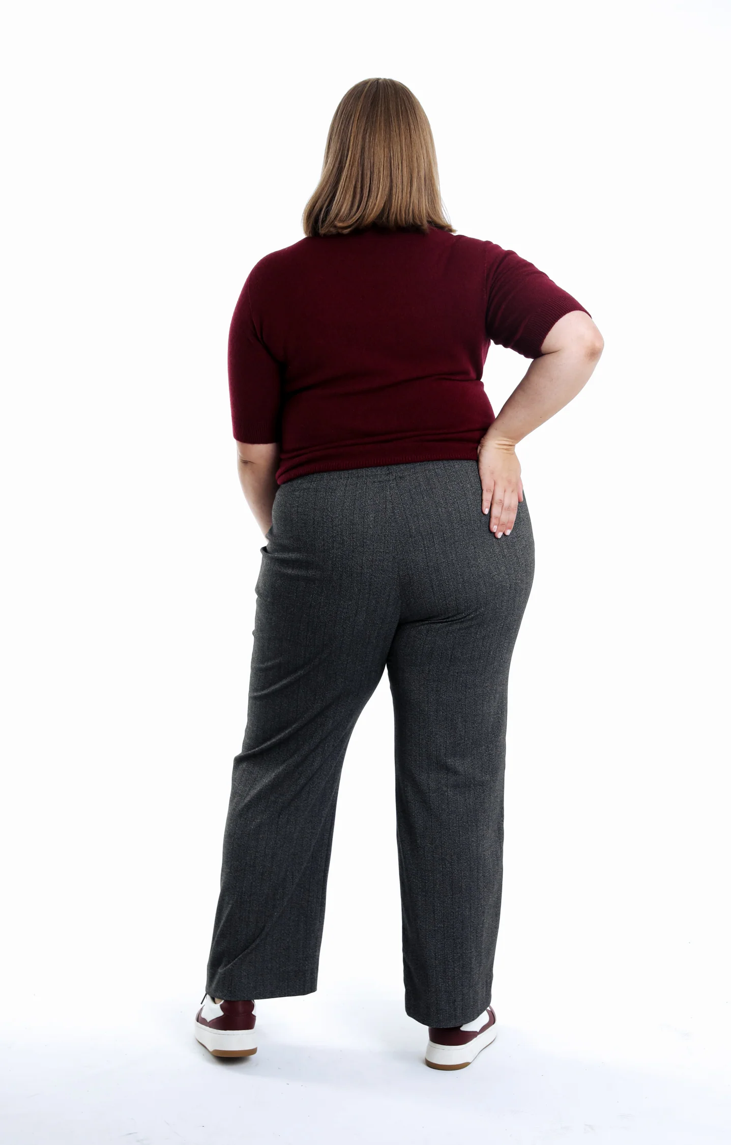 Pantalon chiné large - Image 2