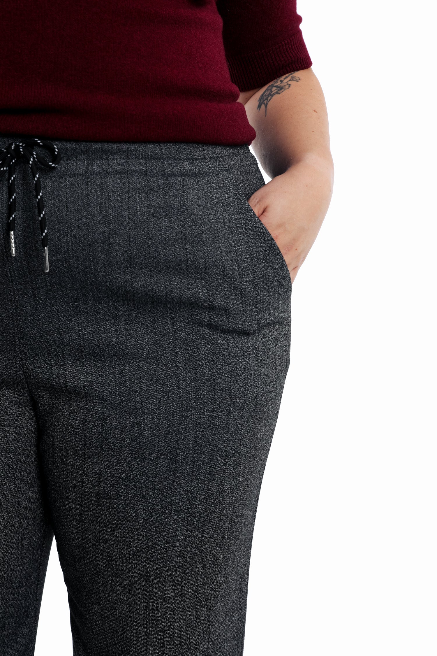 Pantalon chiné large - Image 4