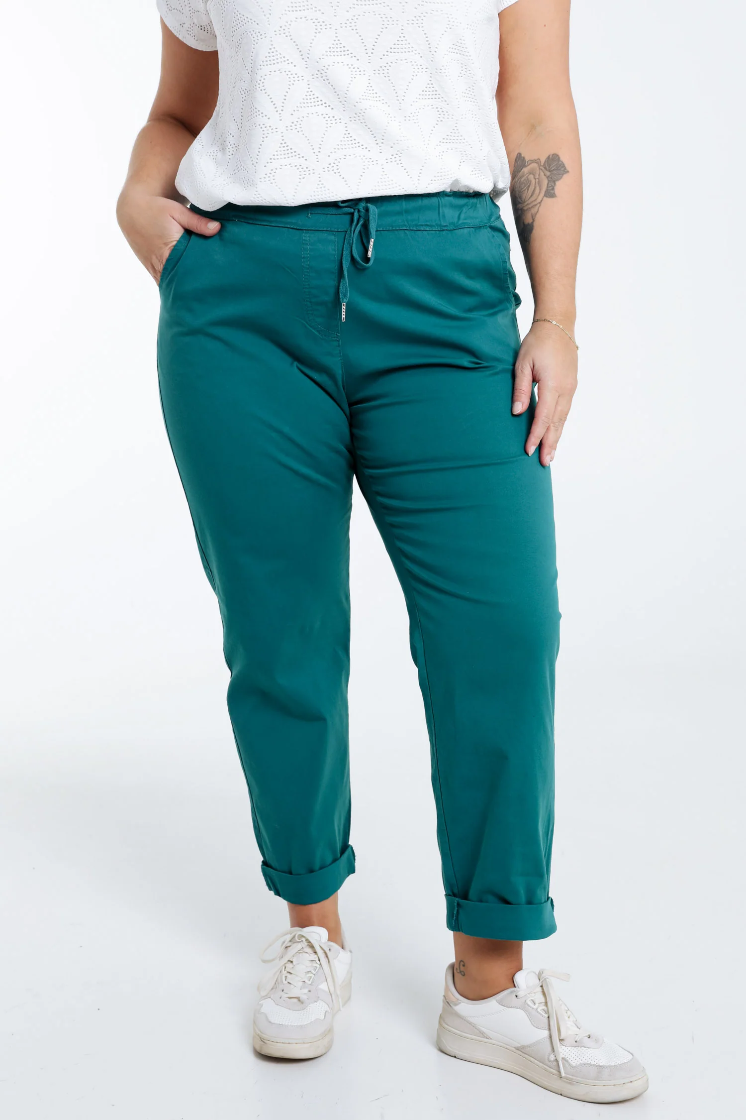 Pantalon chino en coton uni - Image 23