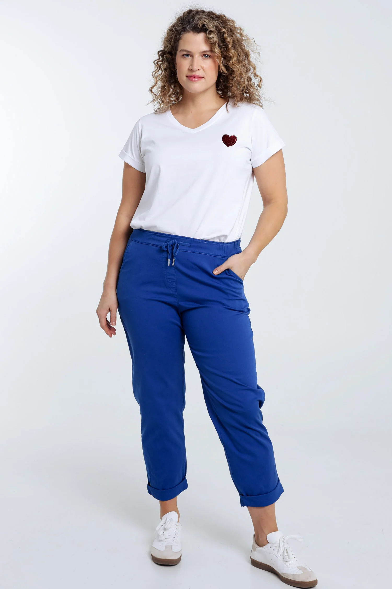 Pantalon chino en coton uni - Image 51