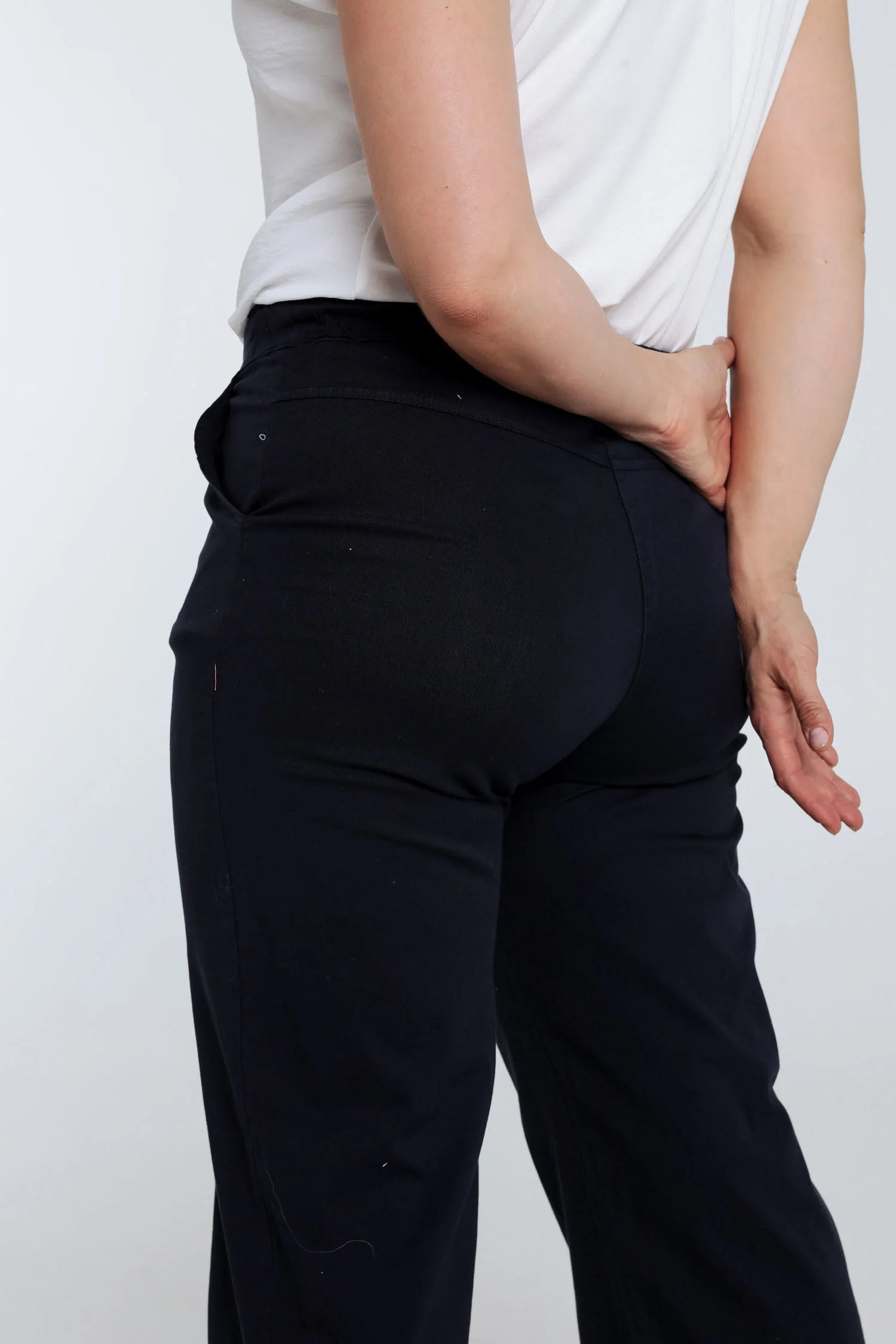 Pantalon chino jambe large uni - Image 6