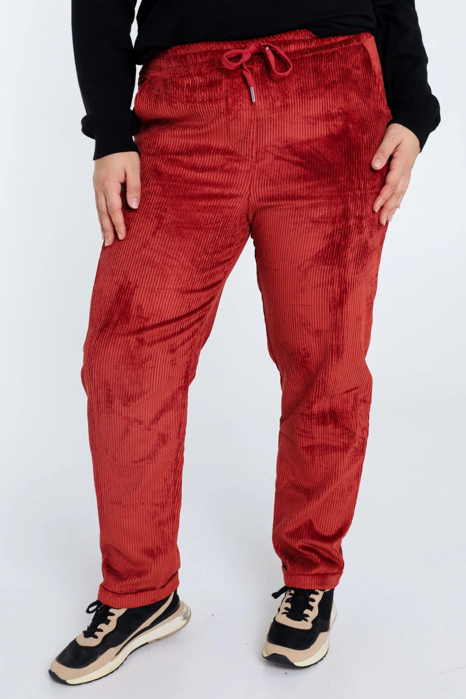 Pantalon chino uni en velours - Image 12