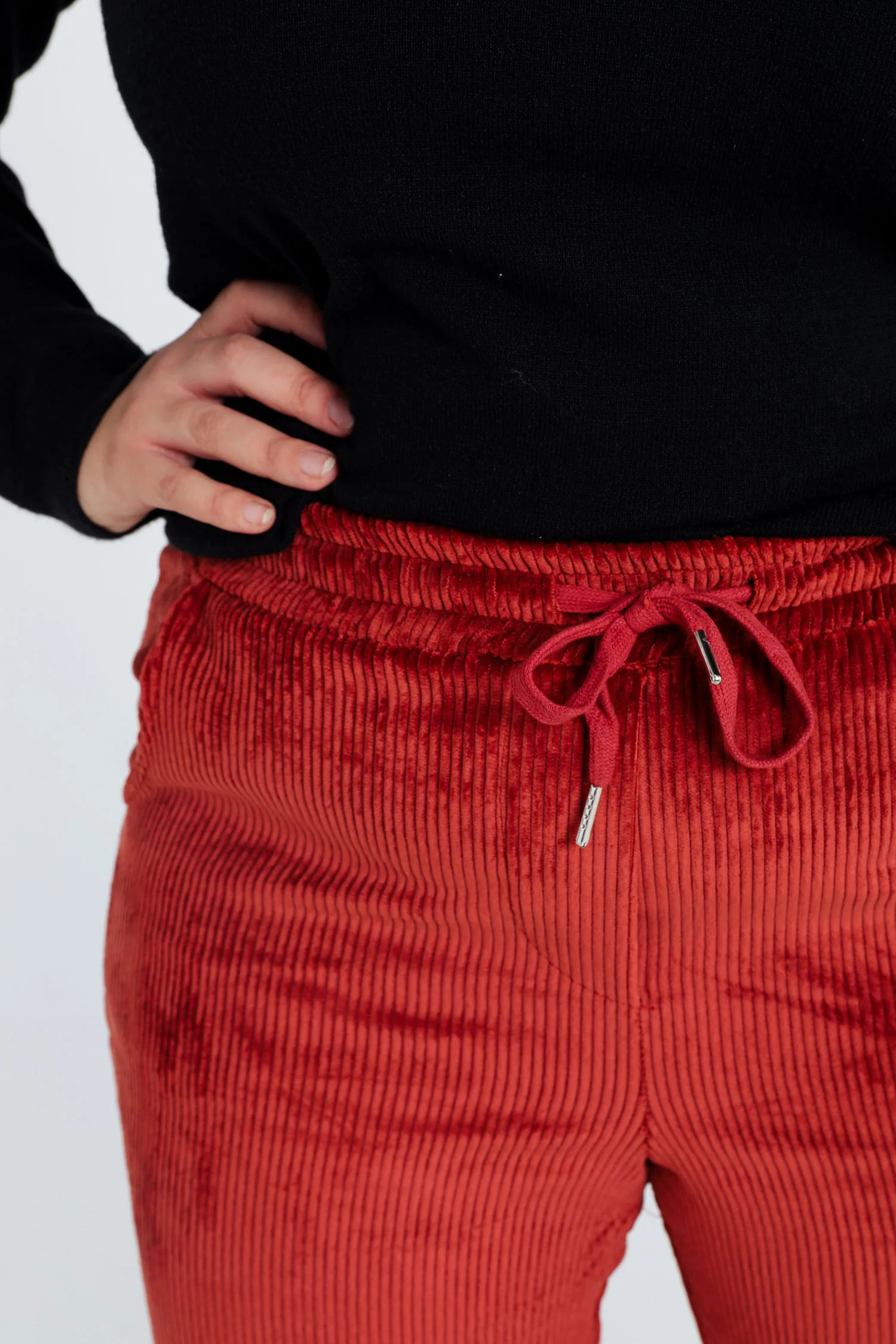 Pantalon chino uni en velours - Image 14