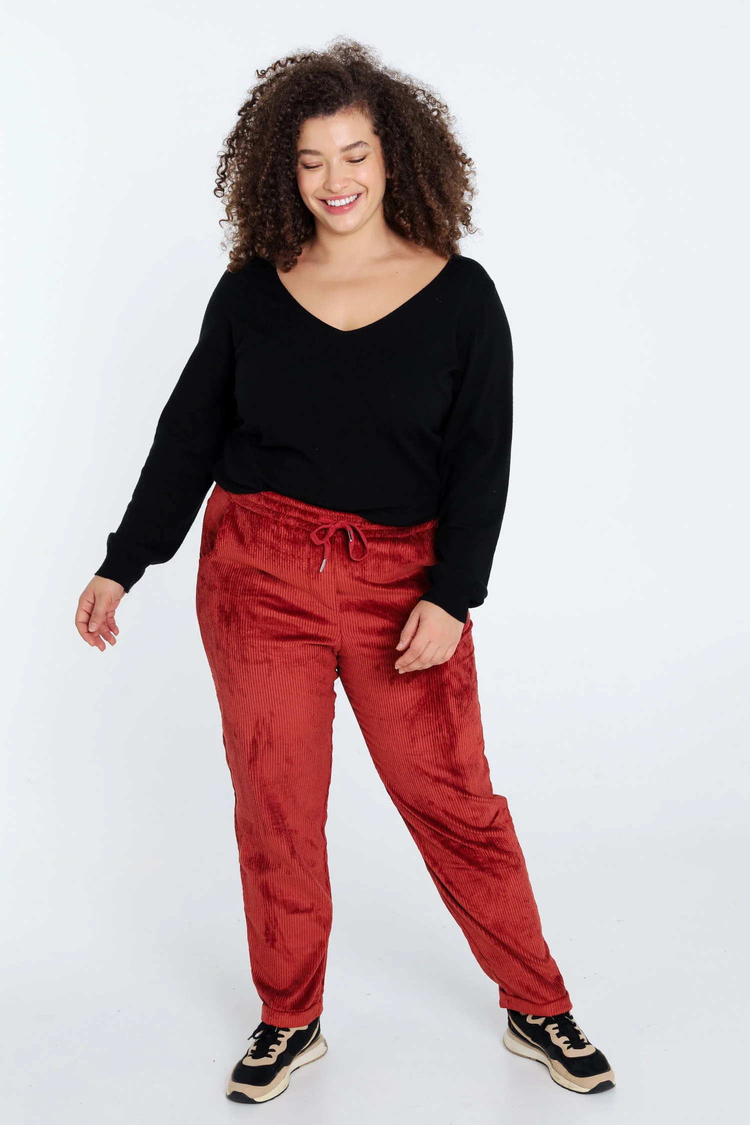 Pantalon chino uni en velours - Image 19