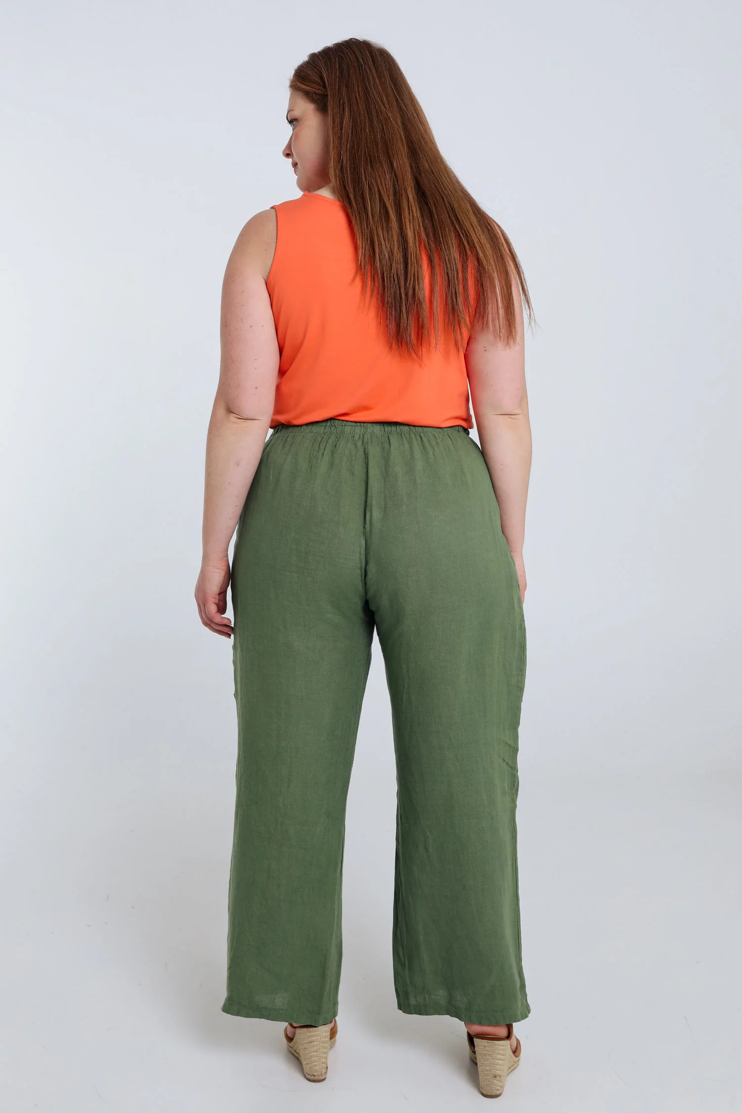 Pantalon en lin uni - Image 24