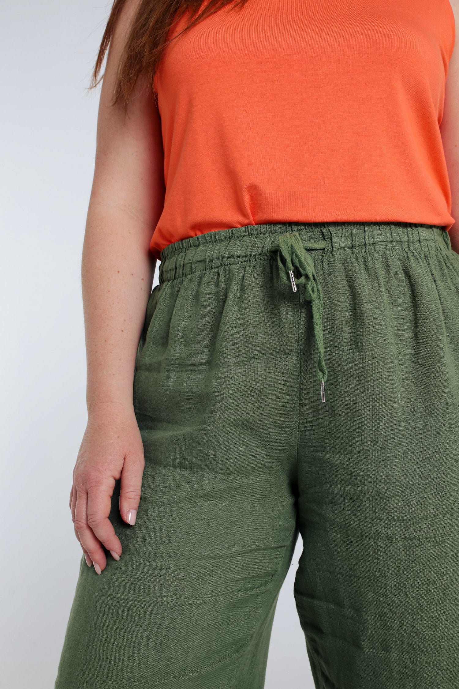 Pantalon en lin uni - Image 25
