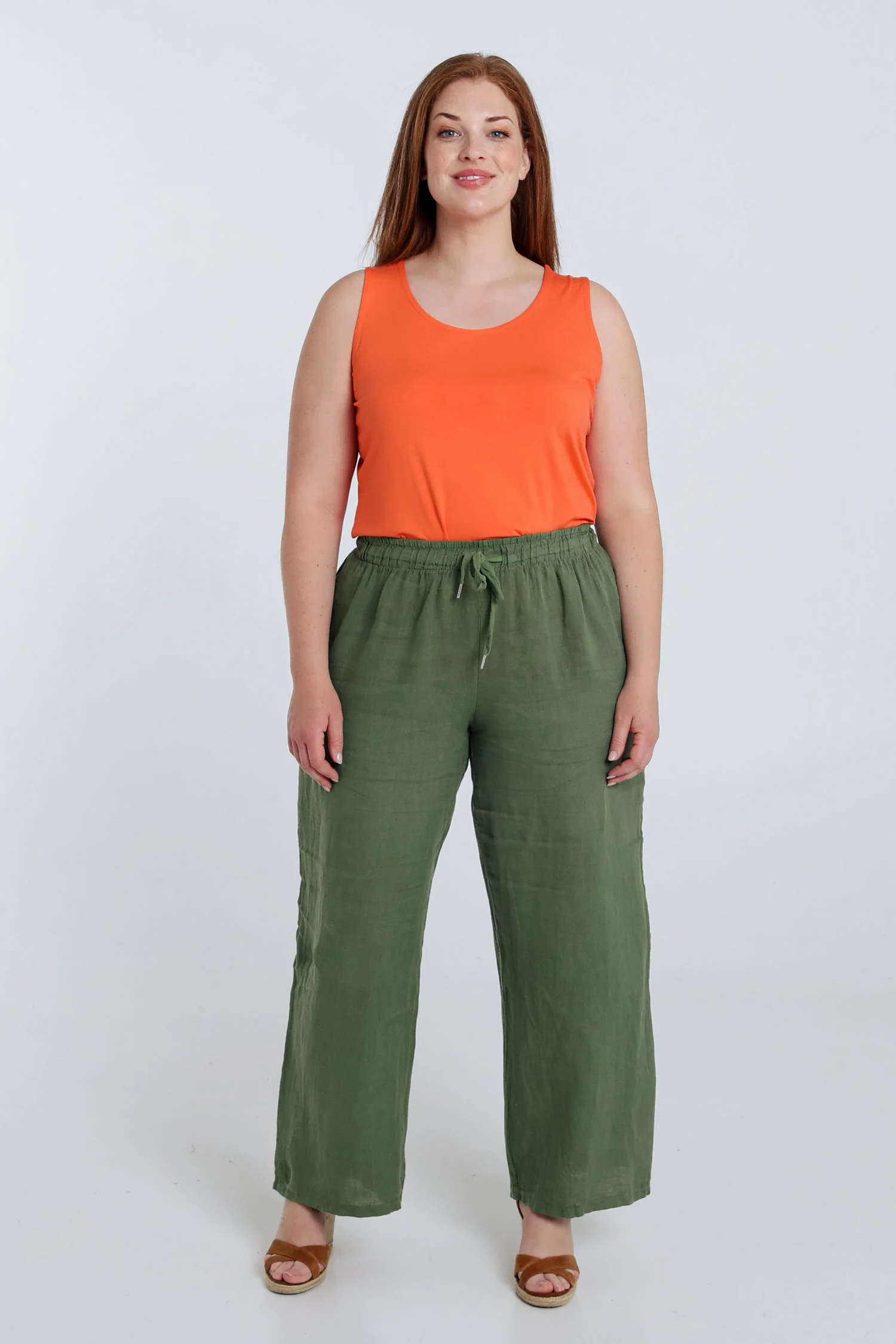 Pantalon en lin uni - Image 29