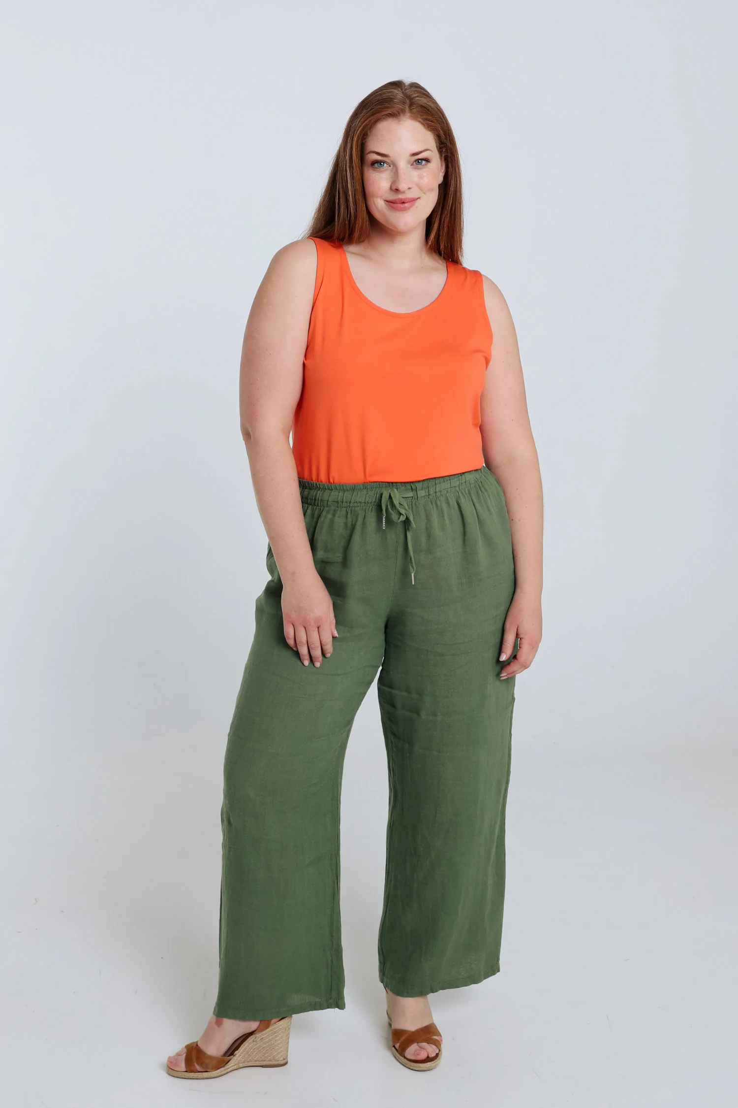 Pantalon en lin uni - Image 31
