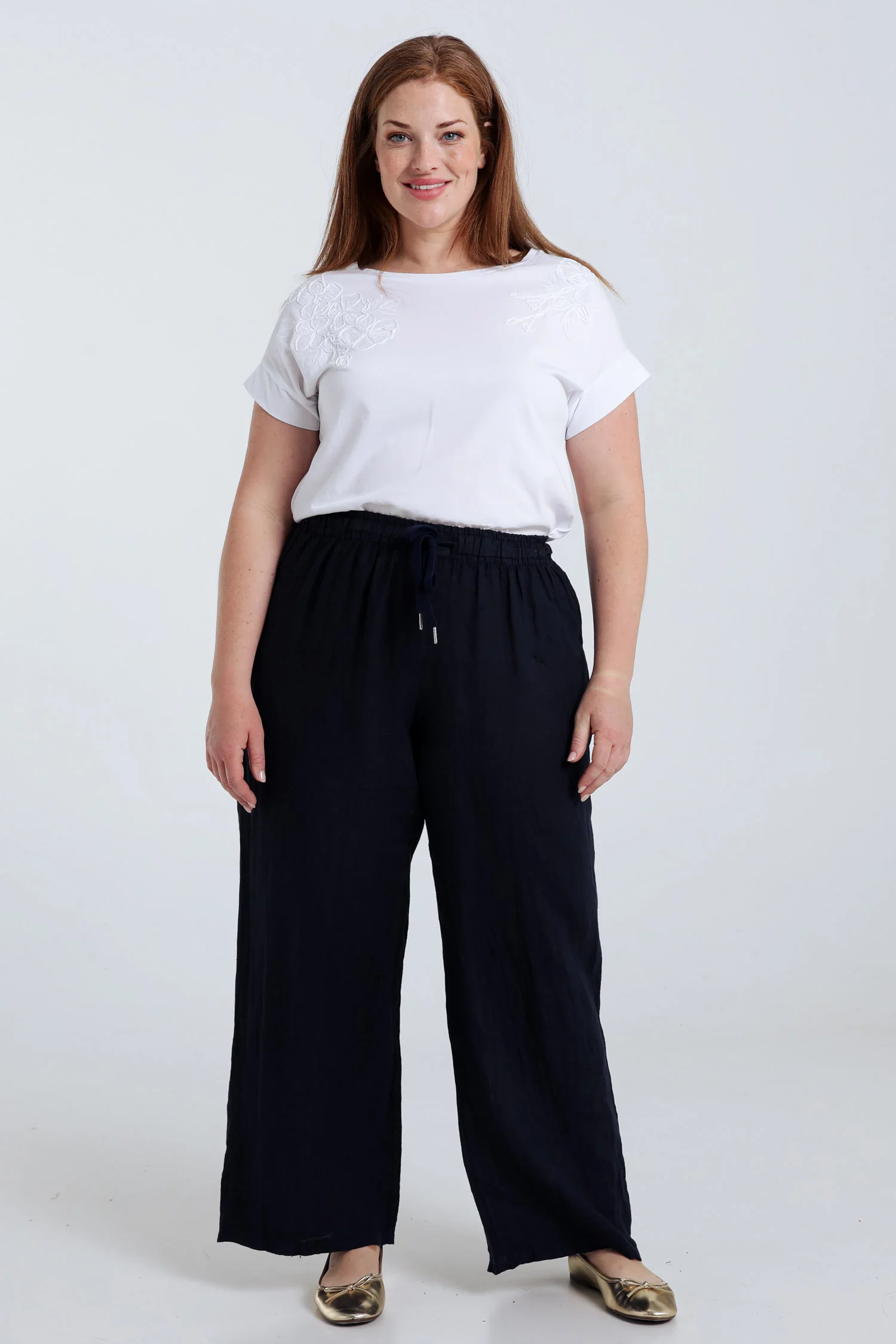 Pantalon en lin uni - Image 9