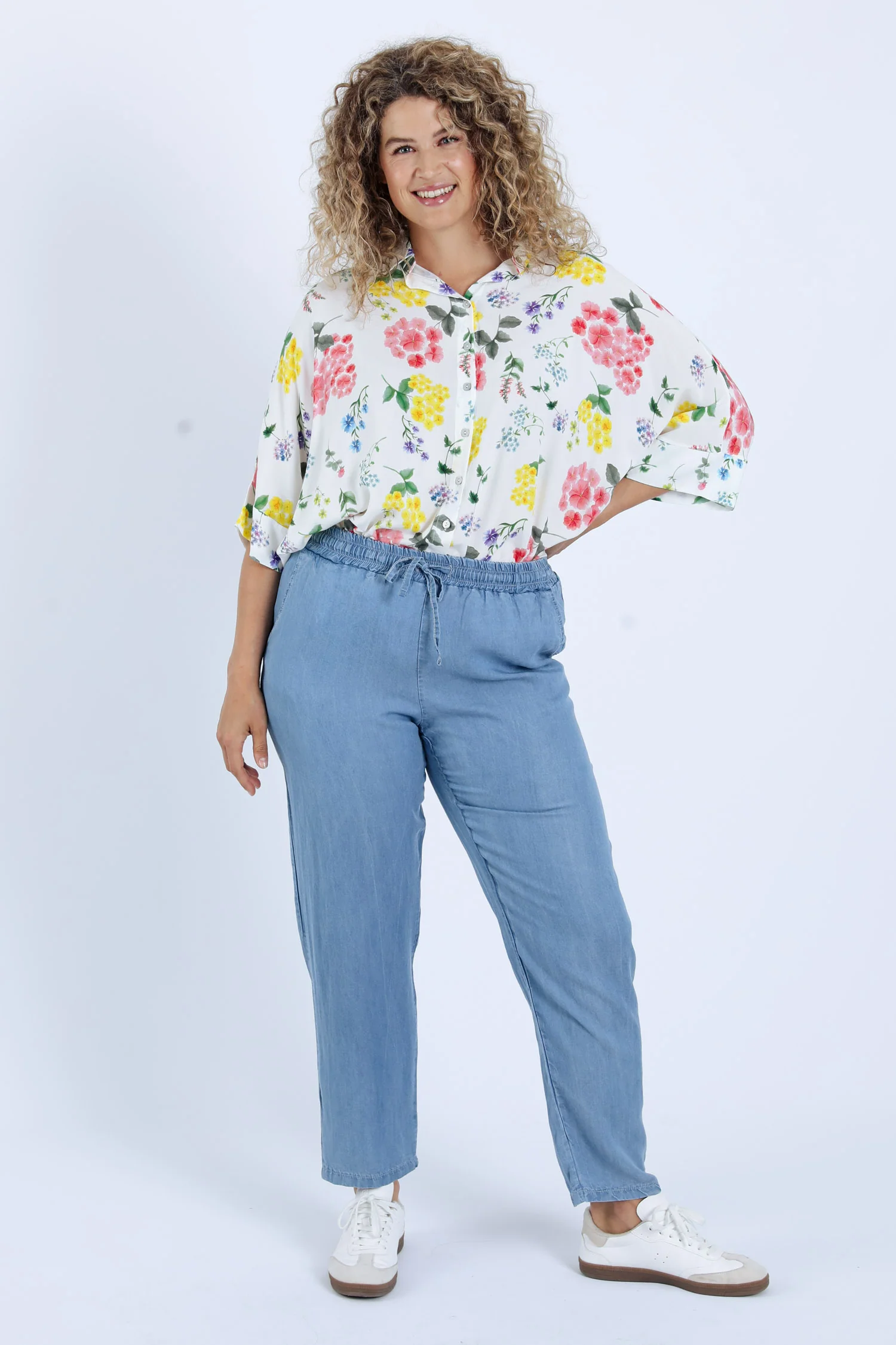 Pantalon en tencel uni - Image 8