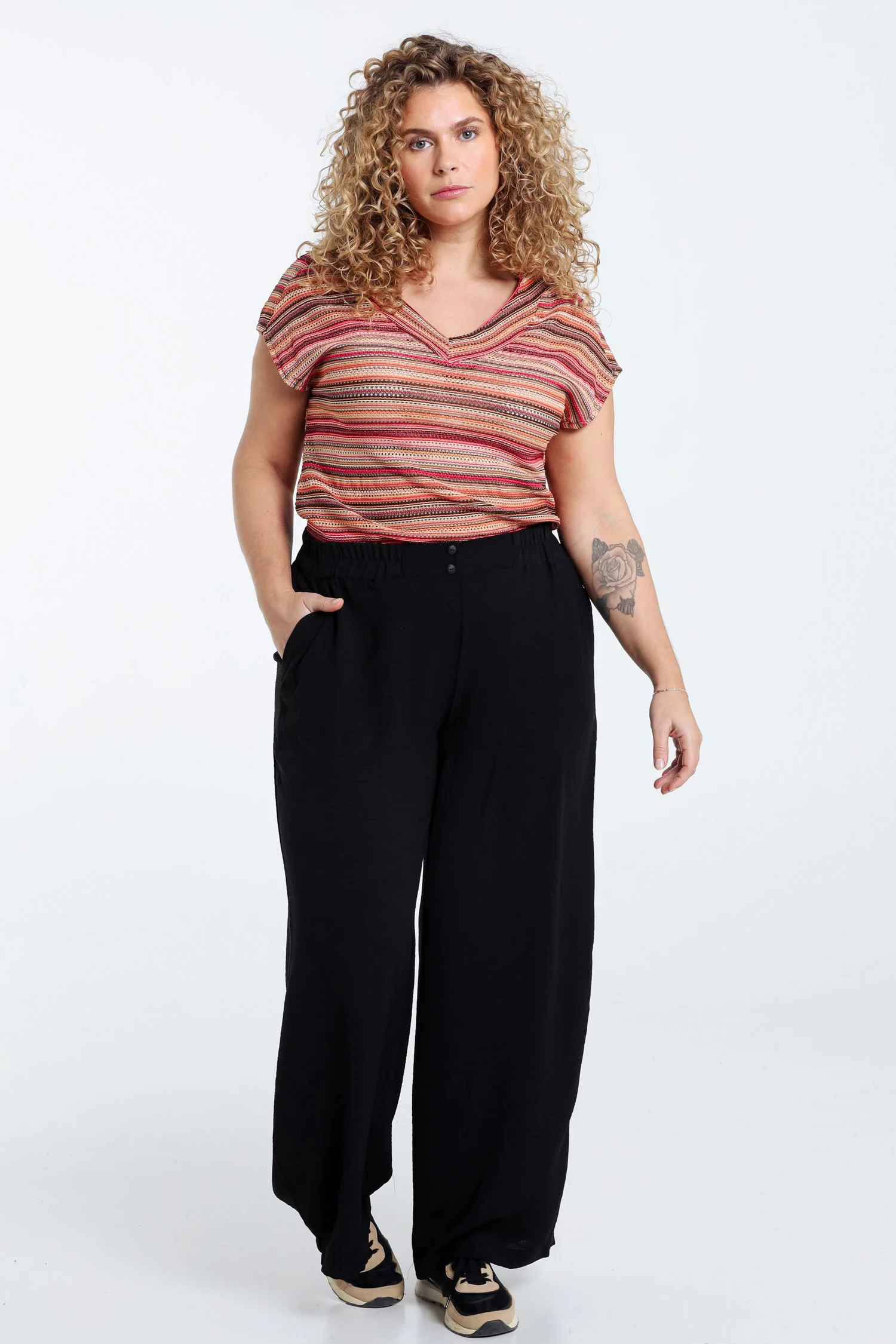 Pantalon fluide uni - Image 20