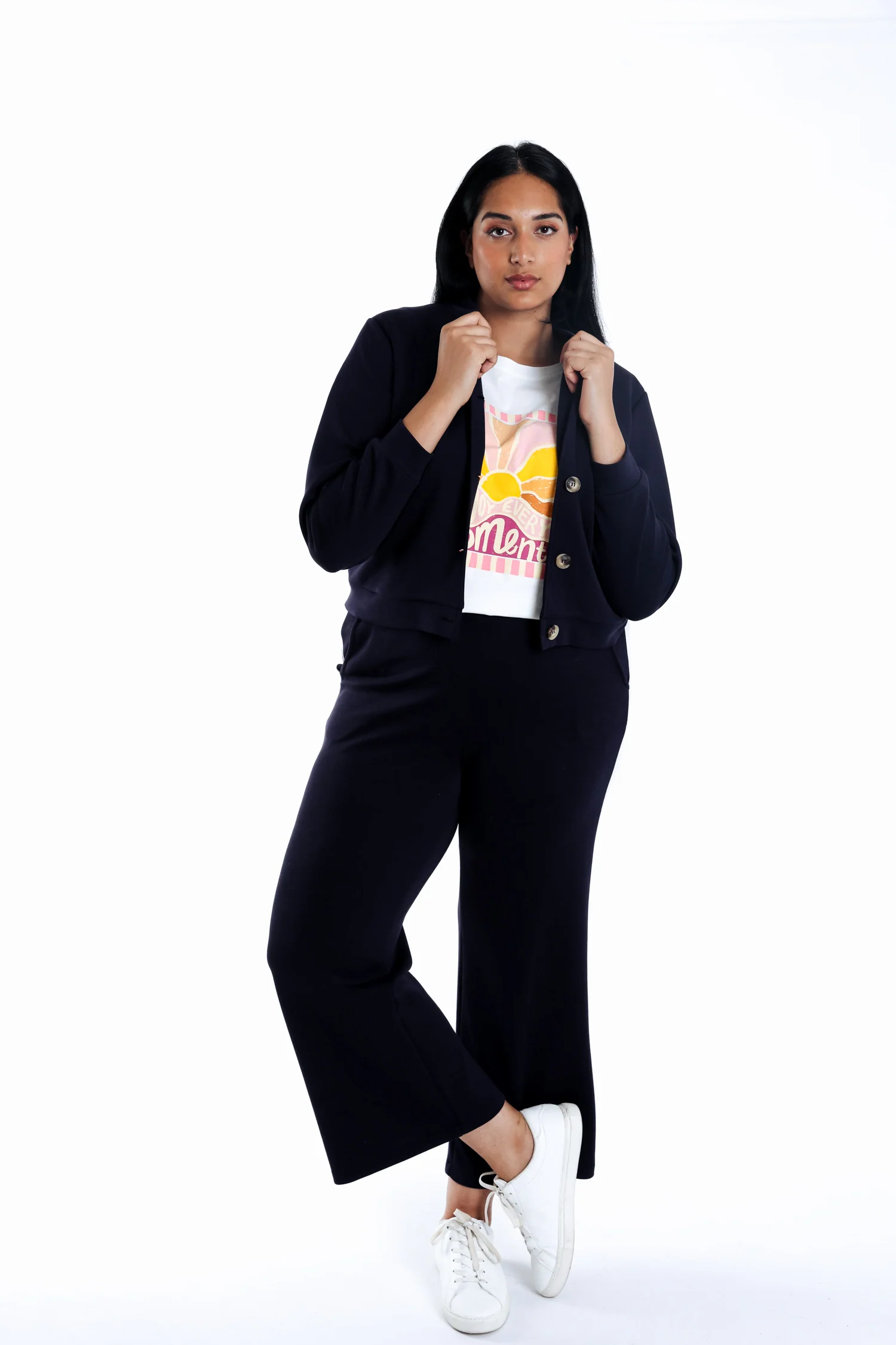 Pantalon jogging uni avec bande sport coté - Image 6