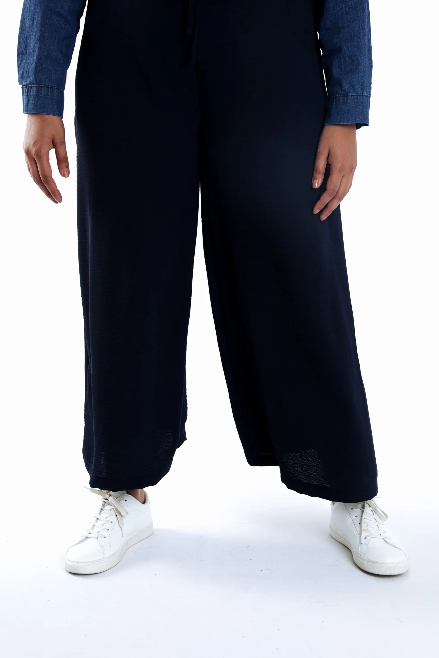 Pantalon large 7/8 uni - Image 4