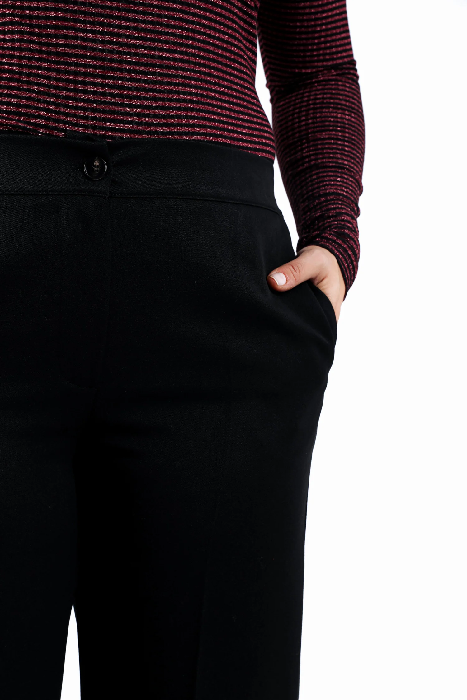Pantalon large à plis uni - Image 5