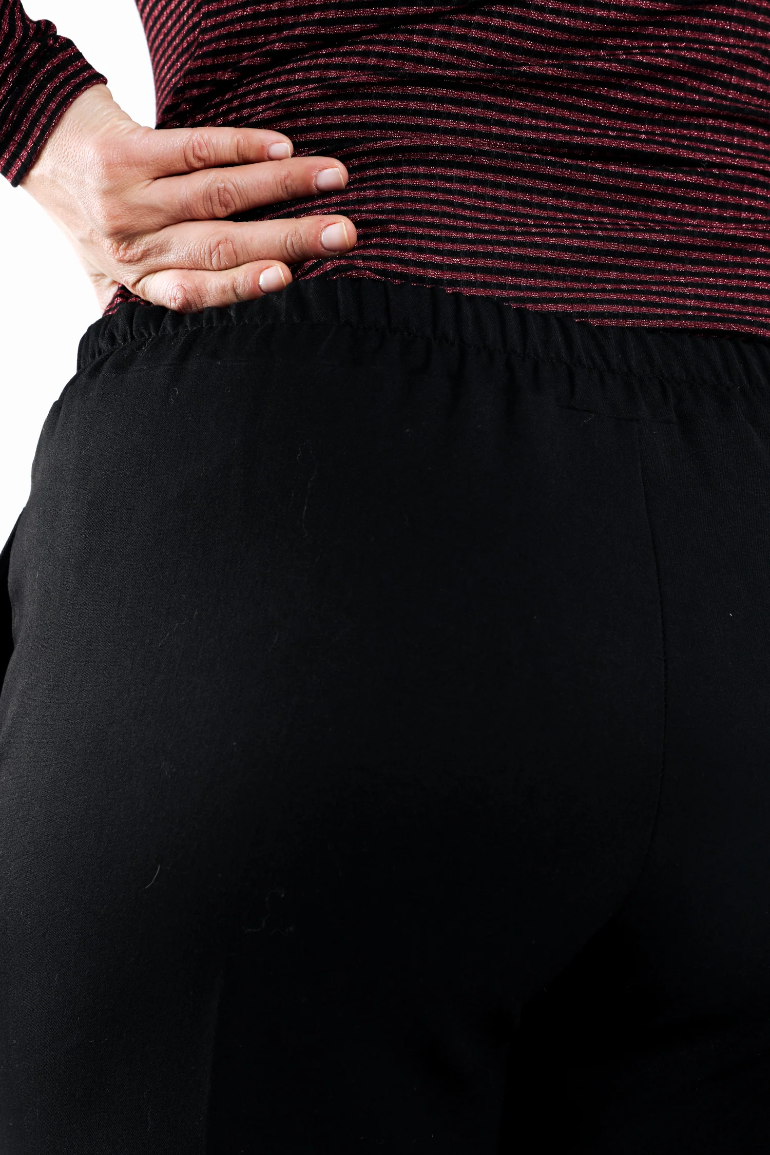 Pantalon large à plis uni - Image 6