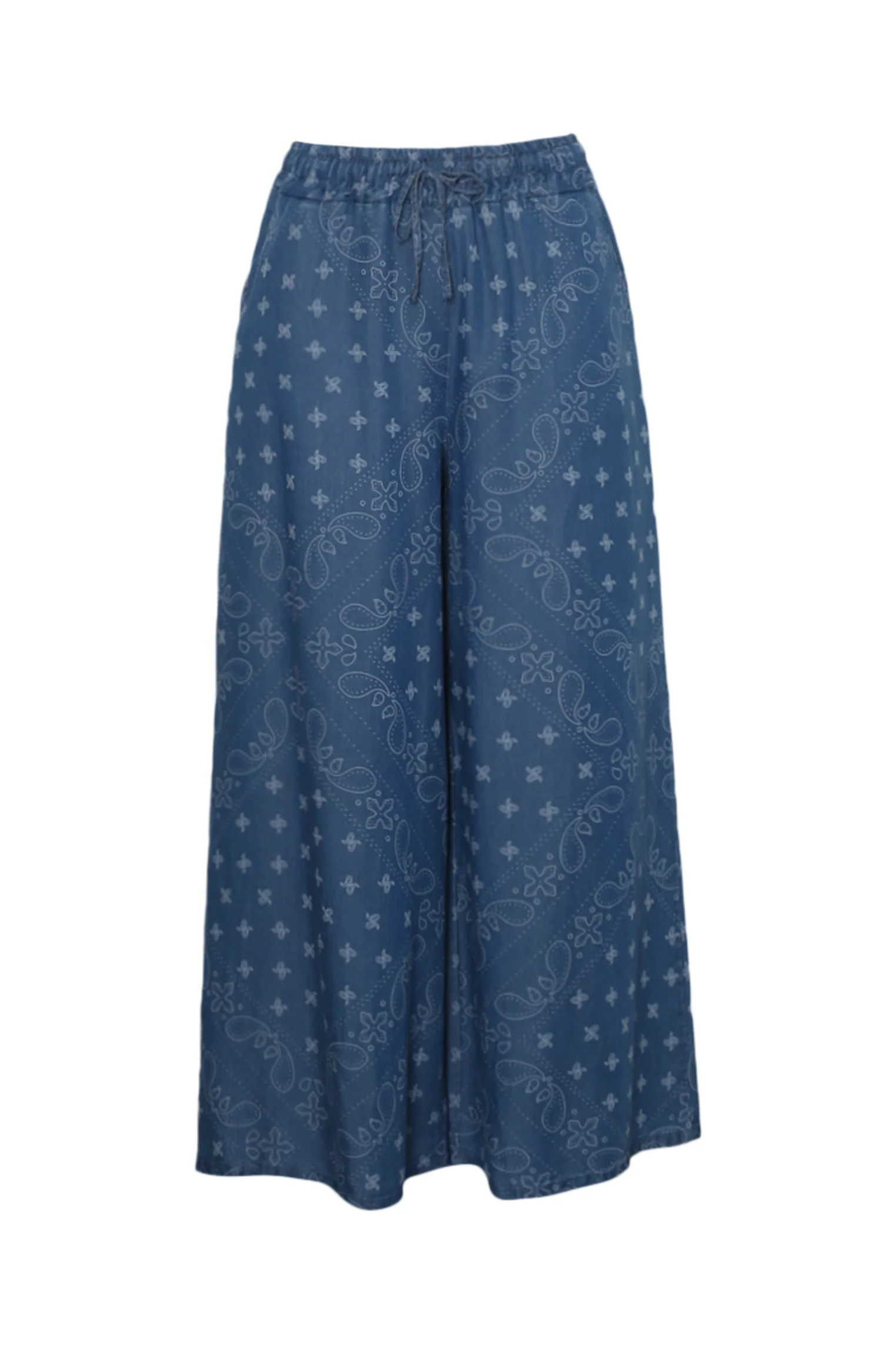 Pantalon large en lyocel imprimé bandana - Image 10