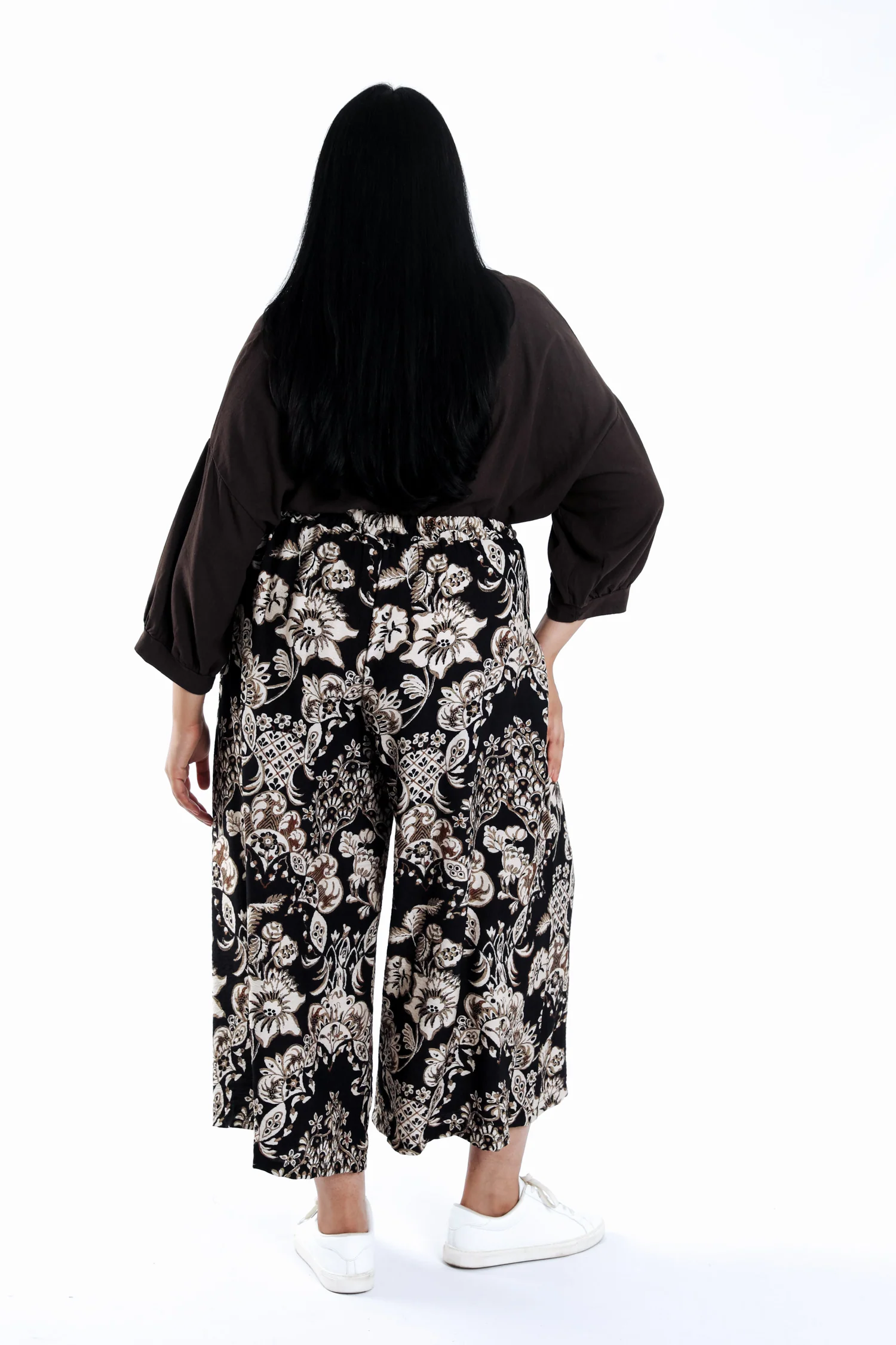 Pantalon large en viscose imprimé cachemire - Image 2