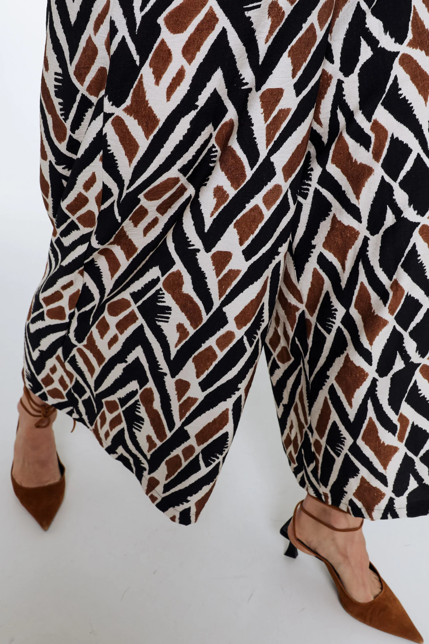 Pantalon large en viscose imprimé ethnique - Image 16