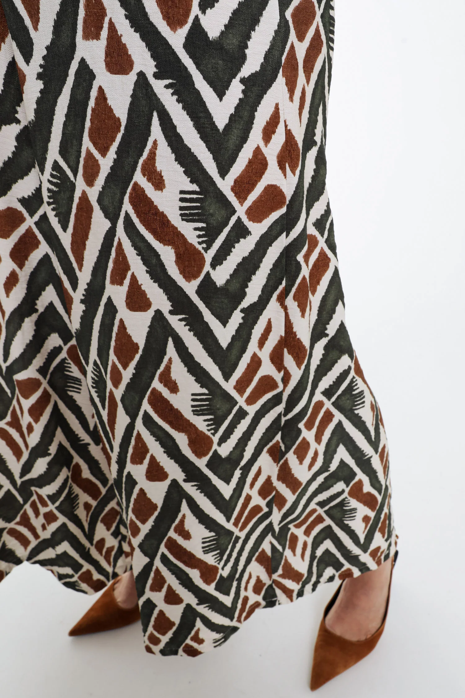 Pantalon large en viscose imprimé ethnique - Image 4