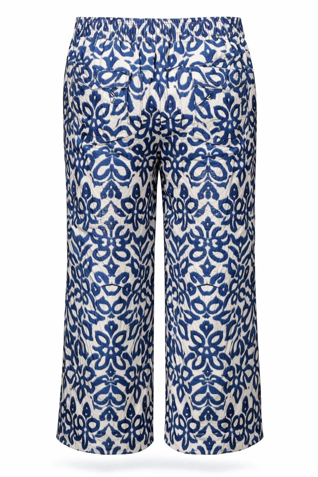 EXCLU SHEEGO - Pantalon large en viscose imprimé graphique bicolore - Image 9