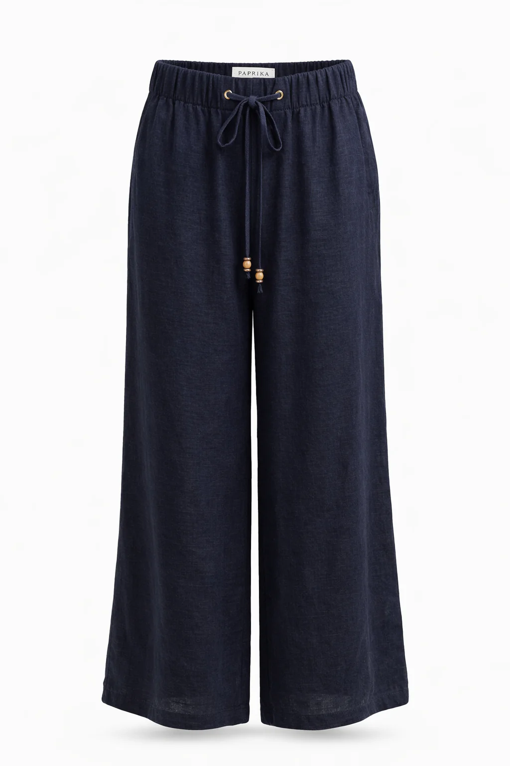 Pantalon large en viscose uni - Image 8