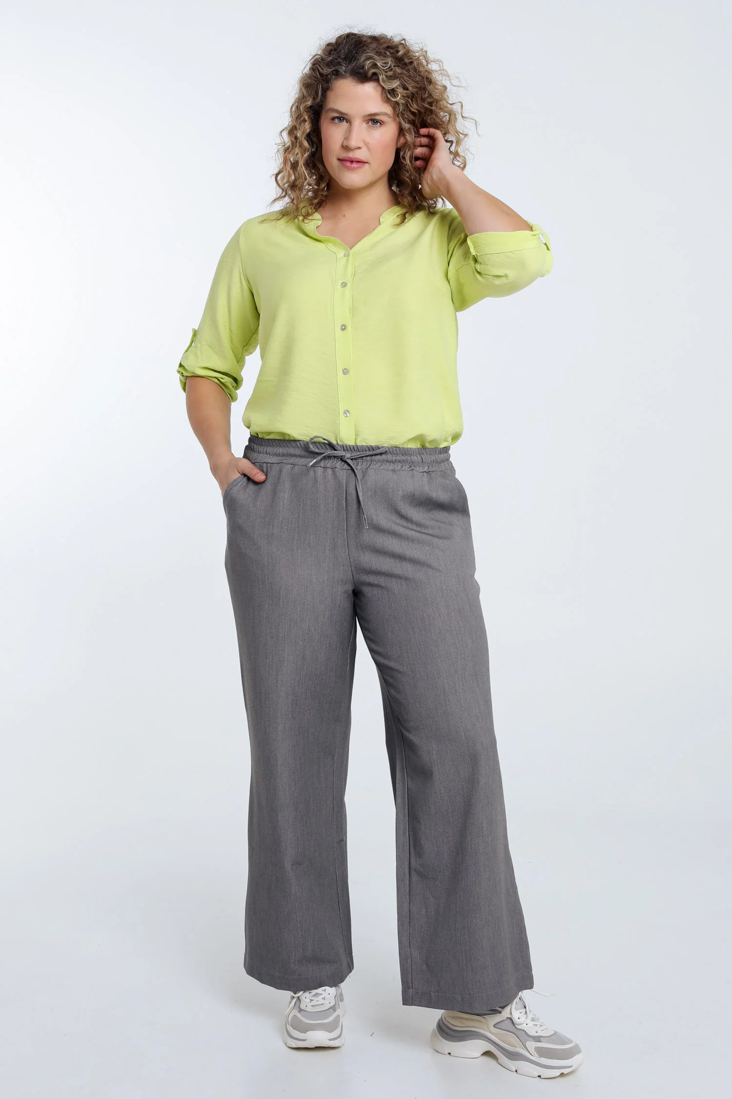 Pantalon large uni - Image 7
