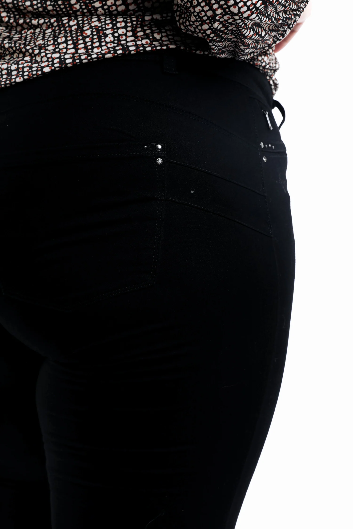 Pantalon slim 7/8 uni Louise - Image 3