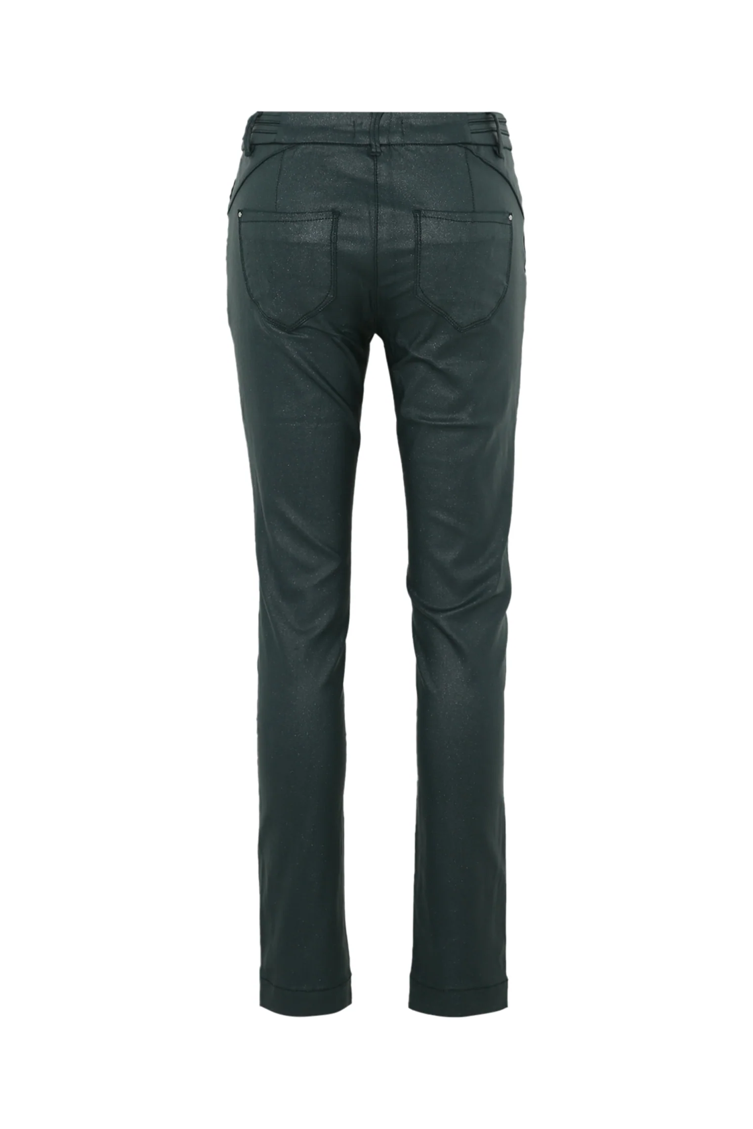 Pantalon slim enduit métallisé - Image 11