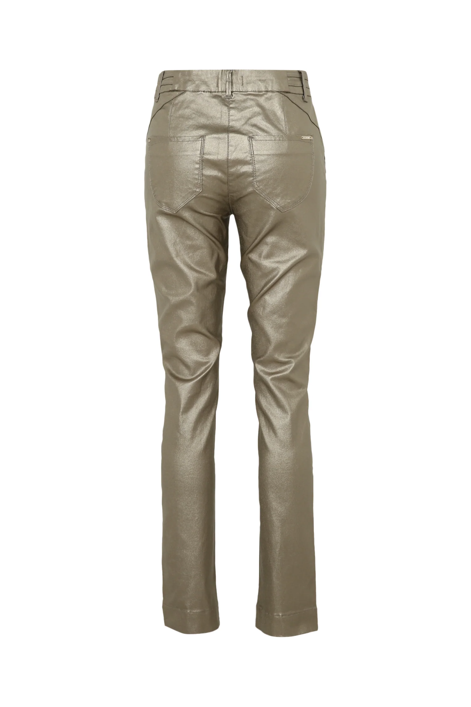 Pantalon slim enduit métallisé - Image 22