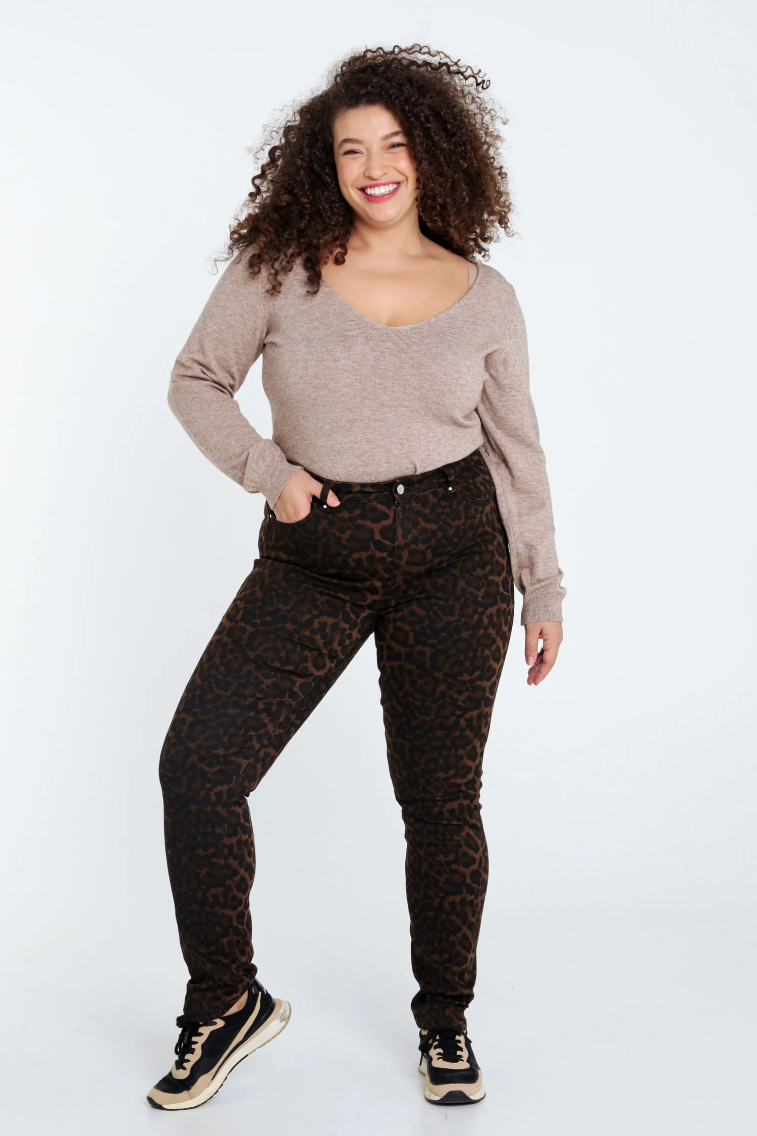 Pantalon slim imprimé léopard - Image 7