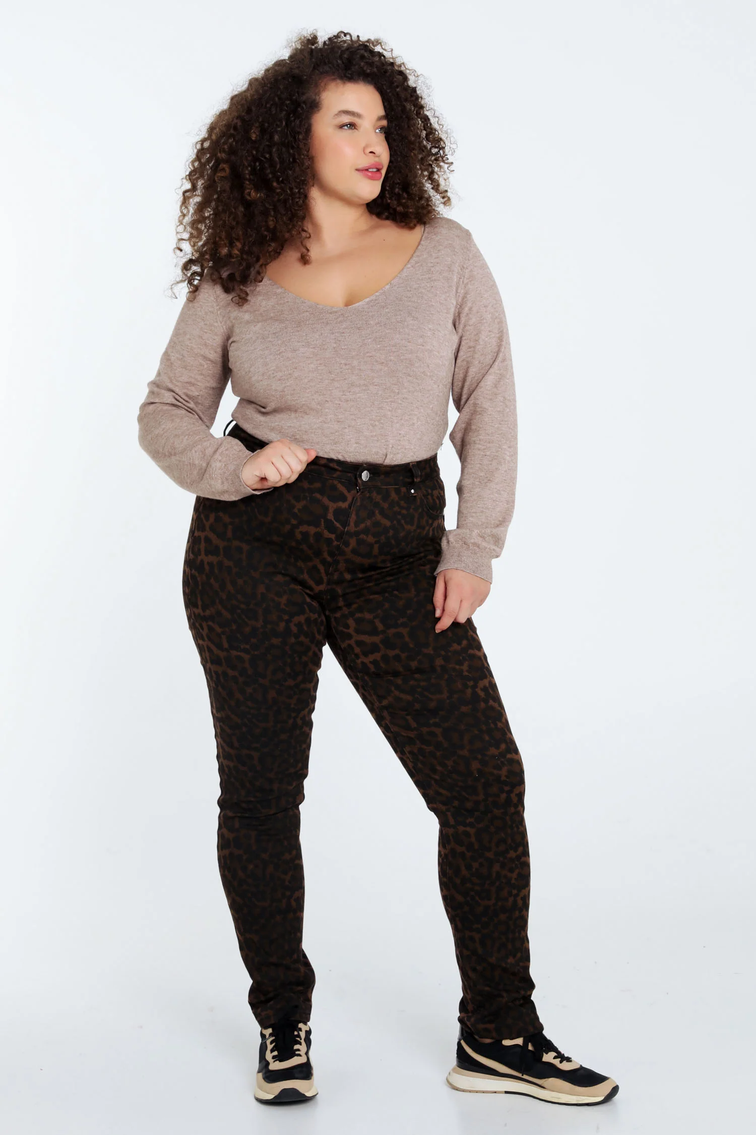 Pantalon slim imprimé léopard - Image 9
