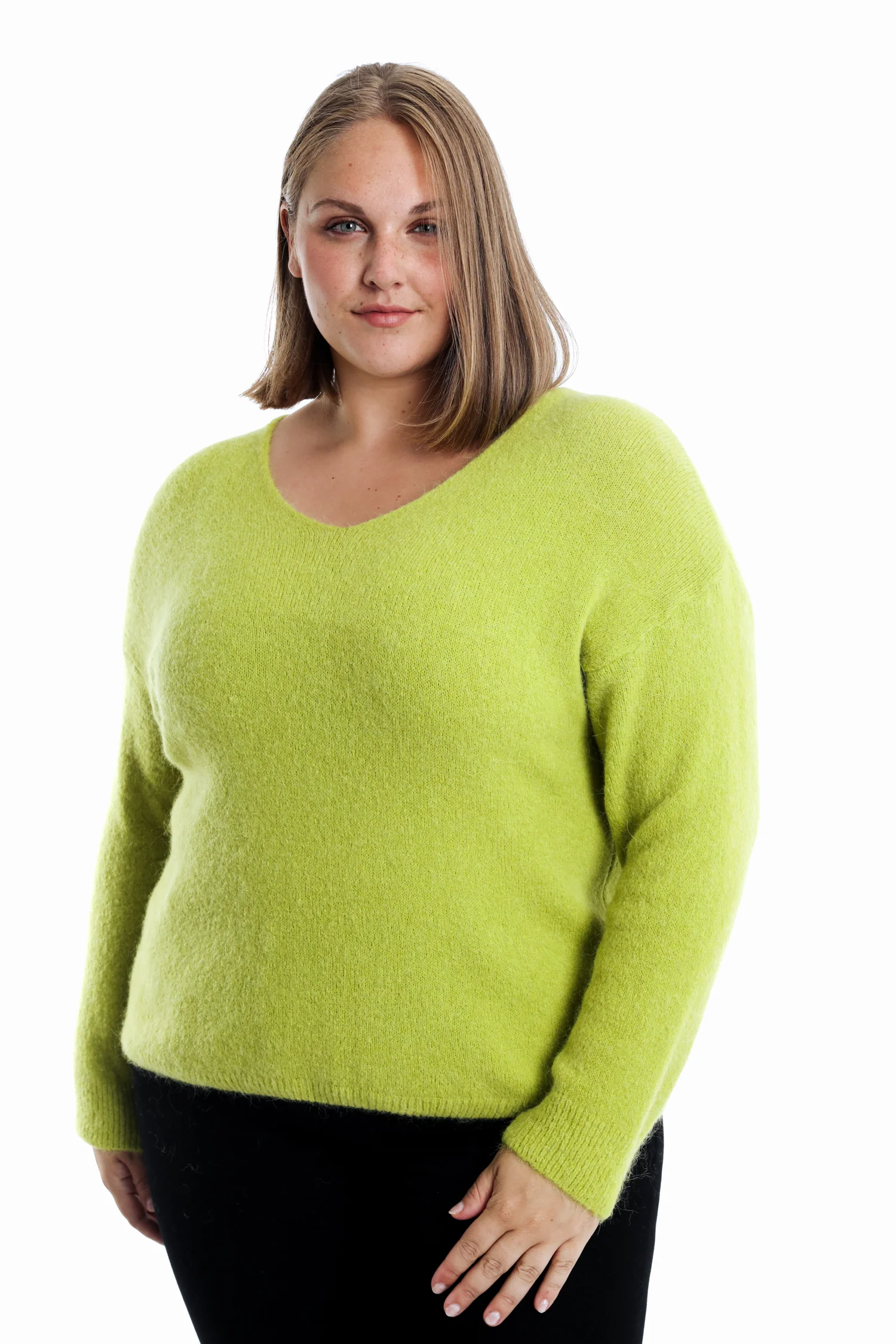 Pull avec alpaga uni