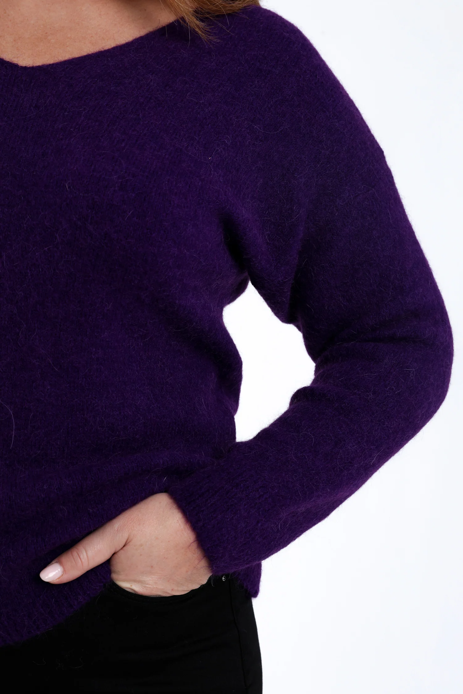 Pull avec alpaga uni - Image 5