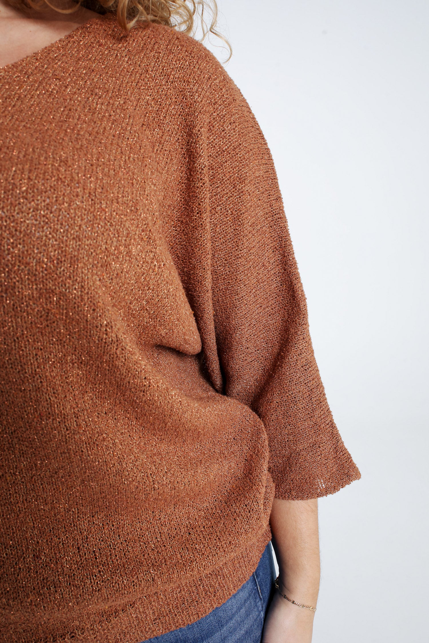 Pull boîte en coton avec lurex - Image 16