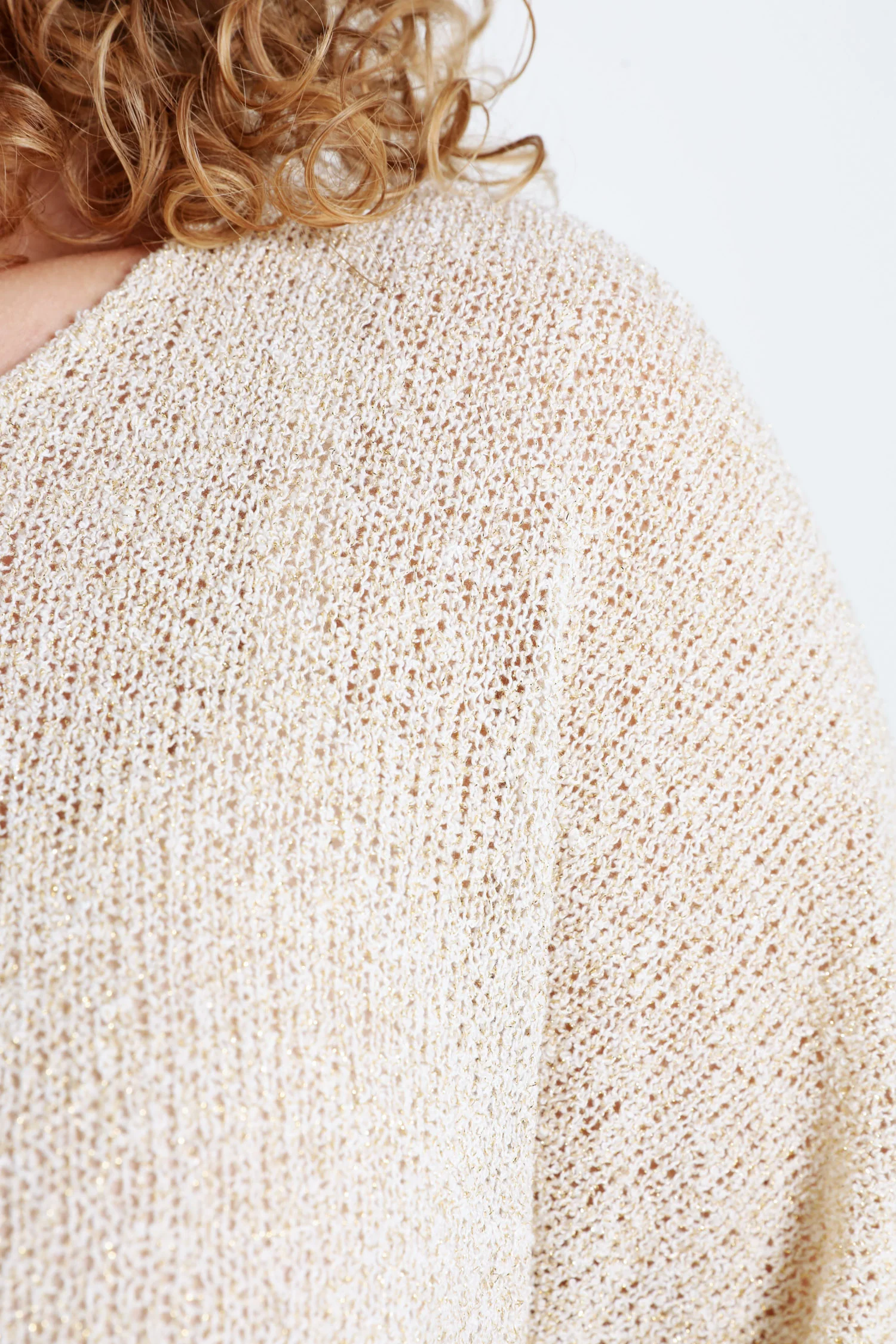 Pull boîte en coton avec lurex - Image 5