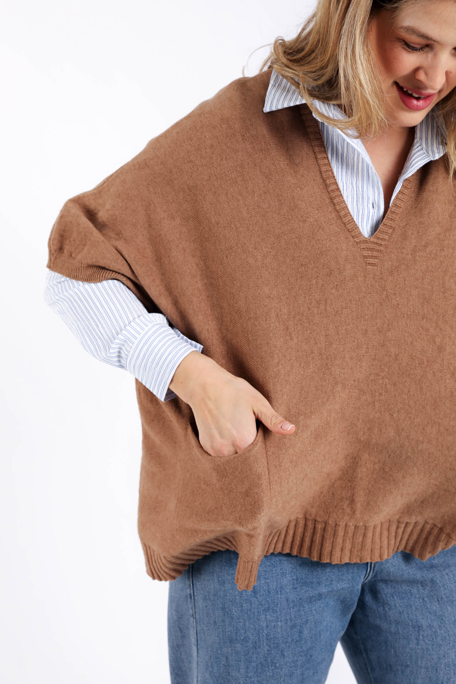 Pull court uni en viscose - Image 5