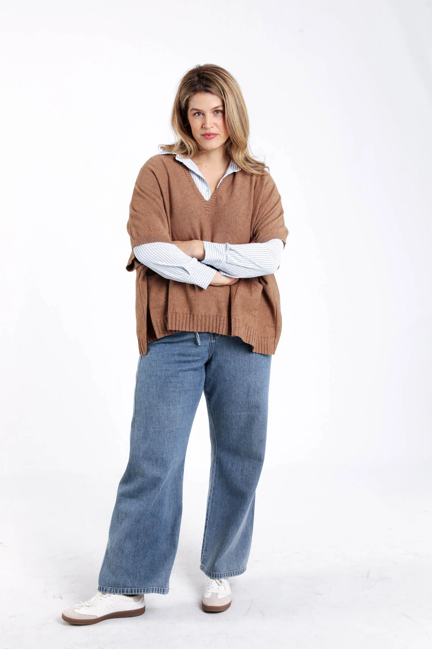 Pull court uni en viscose - Image 8
