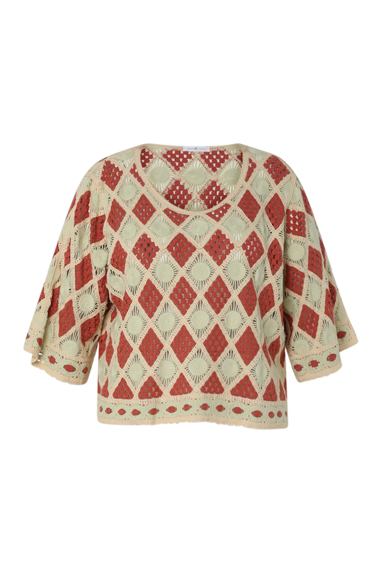 Pull en crochet motif graphique - Image 2