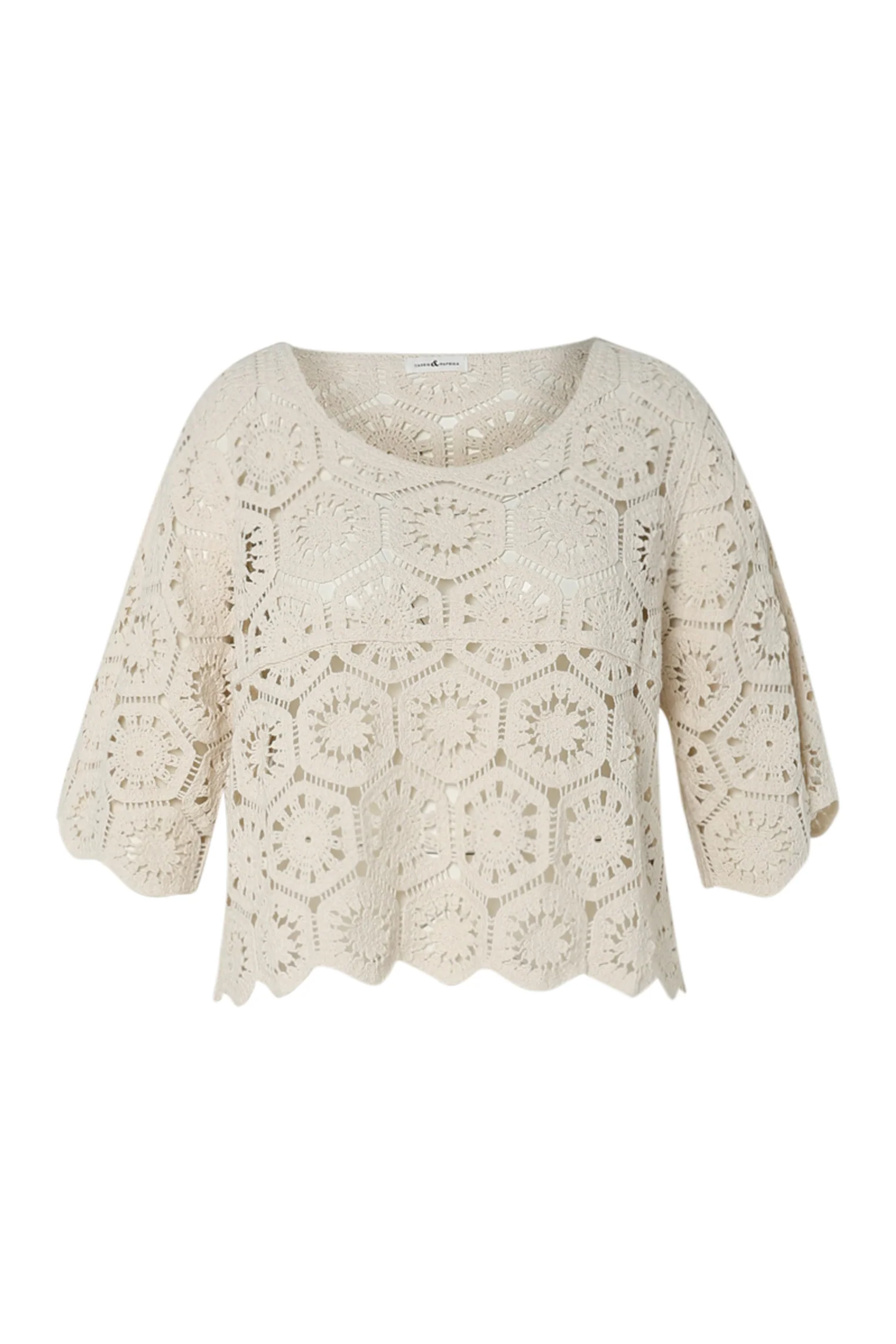 Pull en crochet uni - Image 10